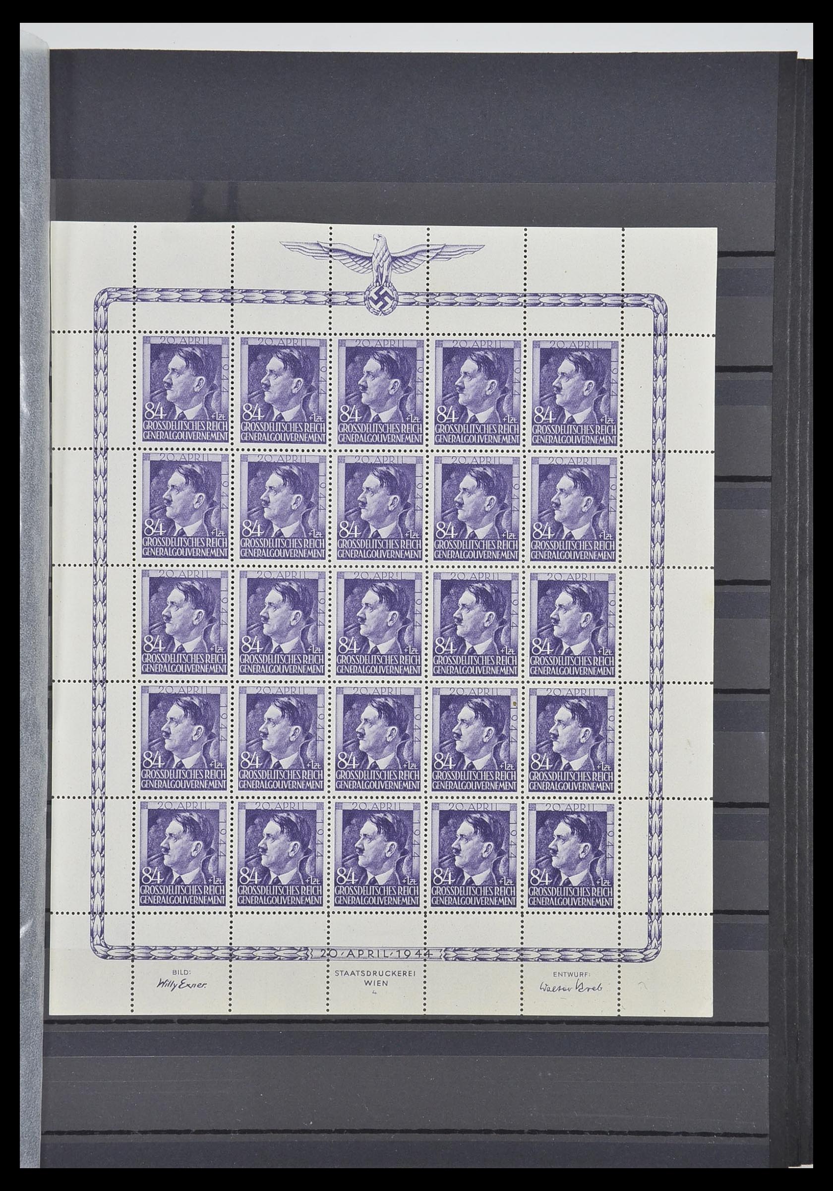 33553 020 - Postzegelverzameling 33553 Duitse gebieden en bezettingen 1939-1948.
