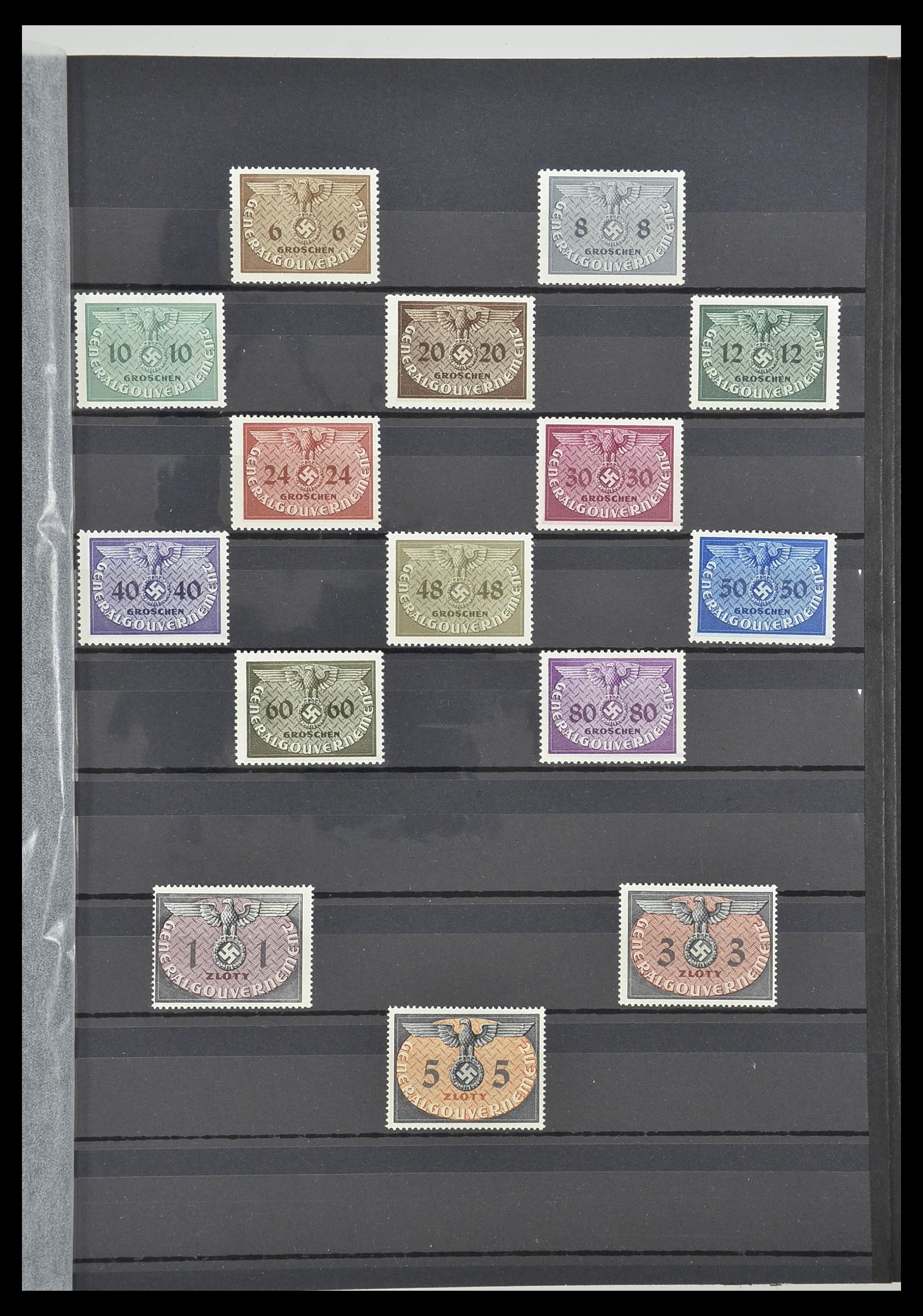 33553 023 - Postzegelverzameling 33553 Duitse gebieden en bezettingen 1939-1948.