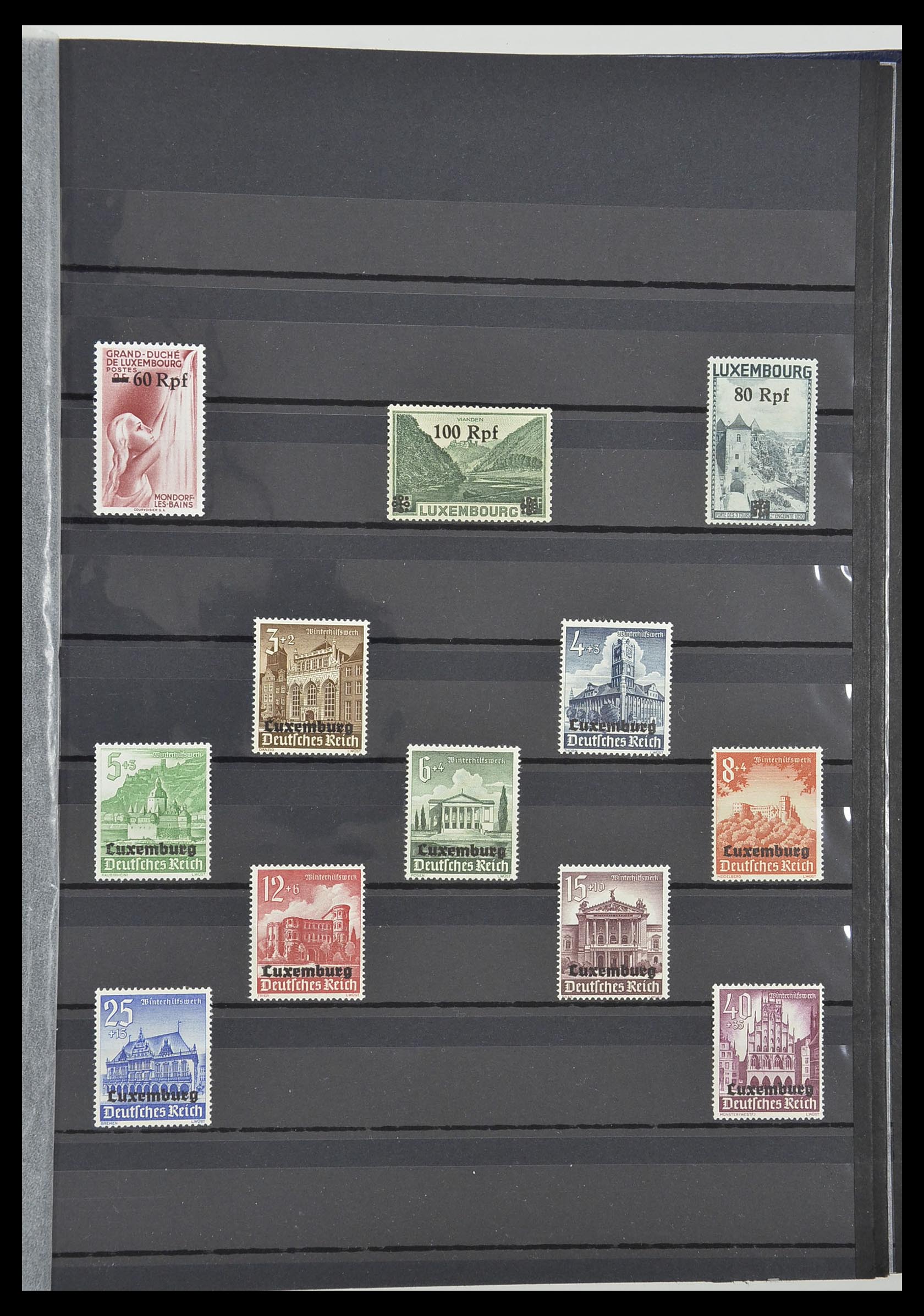 33553 028 - Postzegelverzameling 33553 Duitse gebieden en bezettingen 1939-1948.