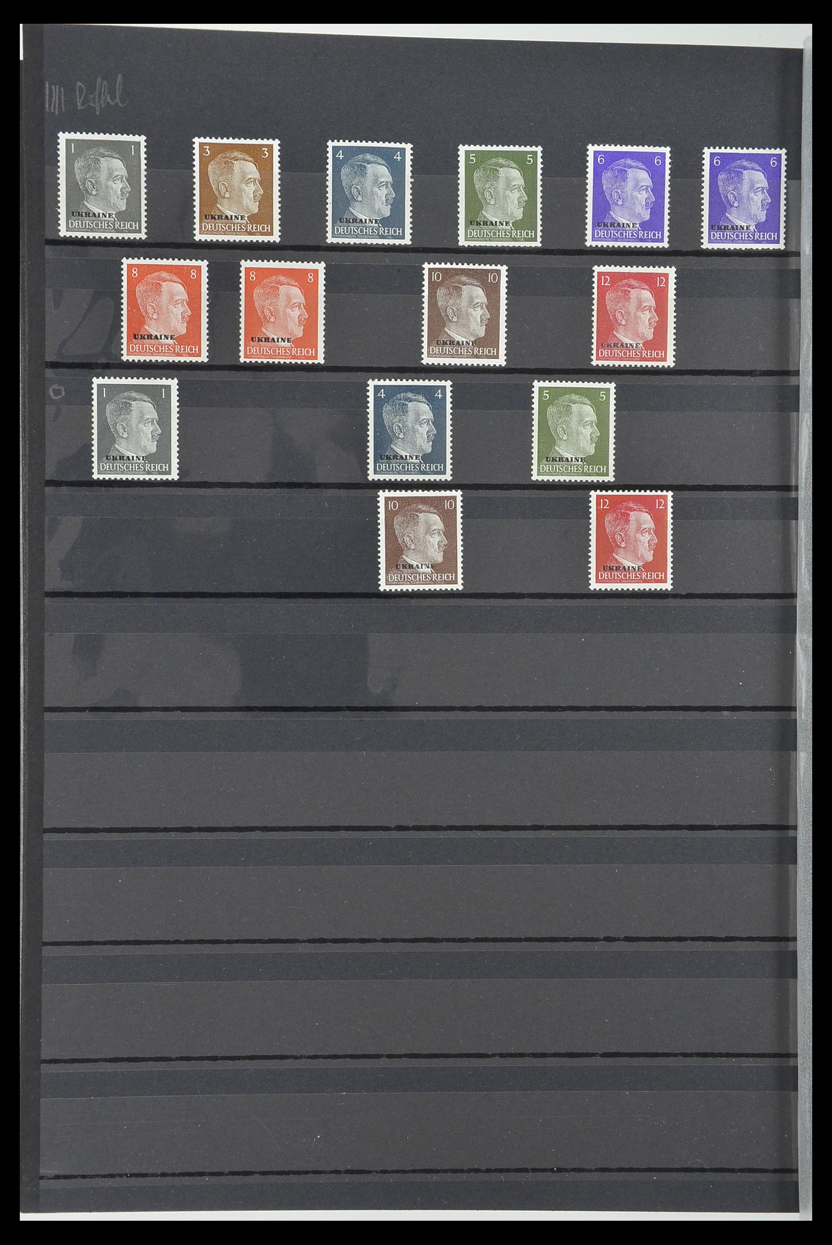 33553 037 - Postzegelverzameling 33553 Duitse gebieden en bezettingen 1939-1948.