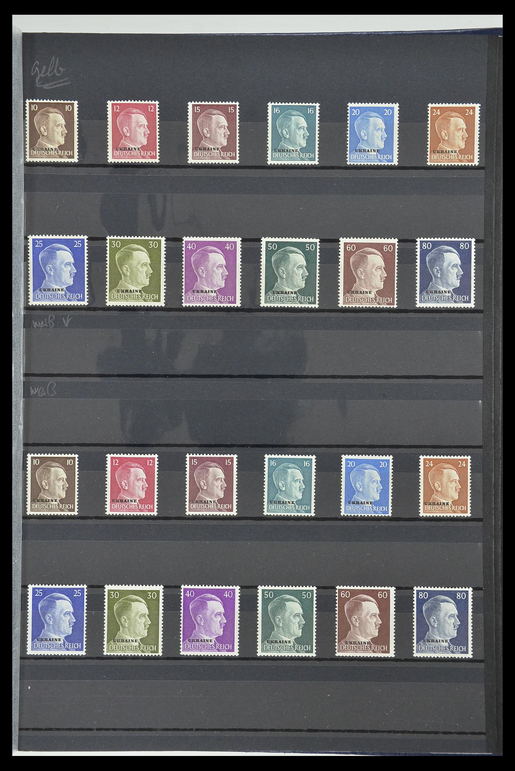 33553 038 - Postzegelverzameling 33553 Duitse gebieden en bezettingen 1939-1948.