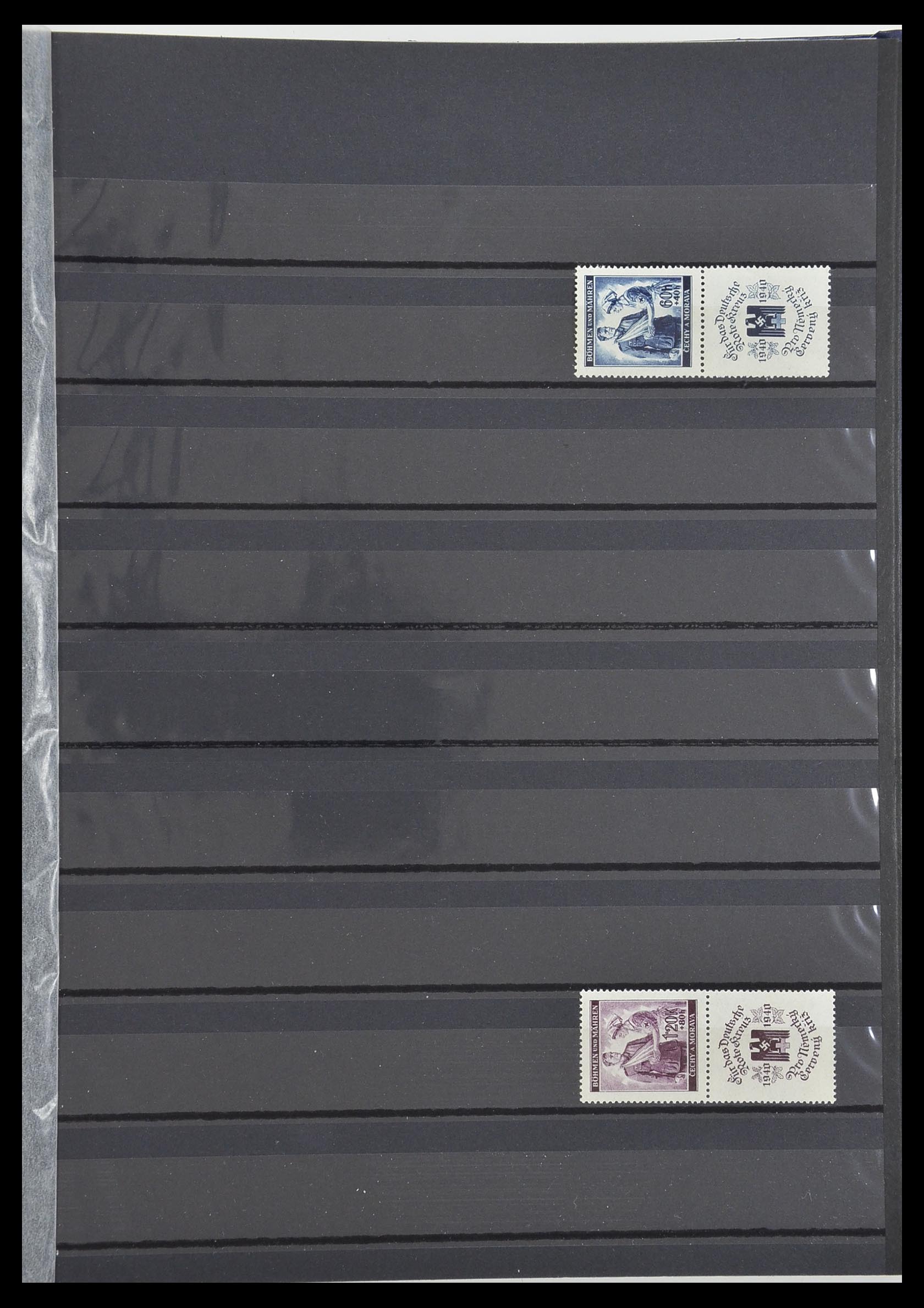 33553 056 - Postzegelverzameling 33553 Duitse gebieden en bezettingen 1939-1948.