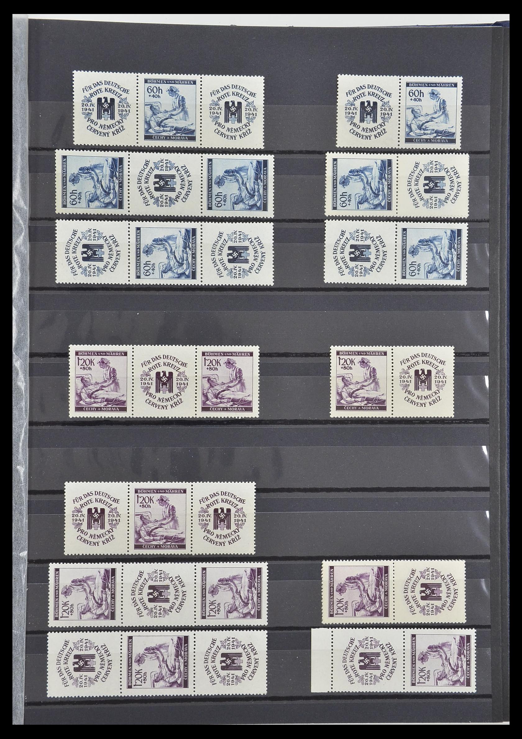 33553 058 - Postzegelverzameling 33553 Duitse gebieden en bezettingen 1939-1948.