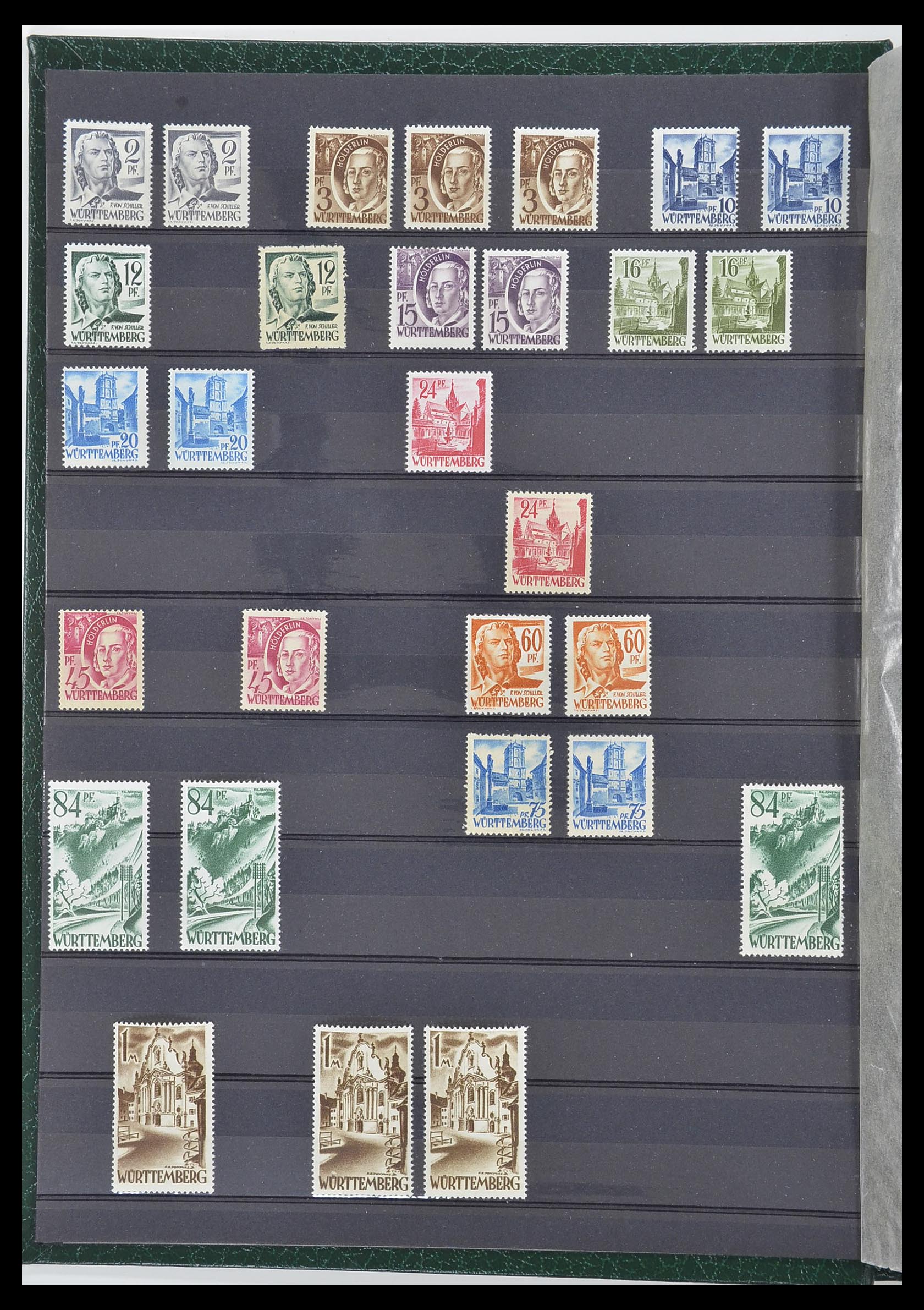 33553 080 - Postzegelverzameling 33553 Duitse gebieden en bezettingen 1939-1948.