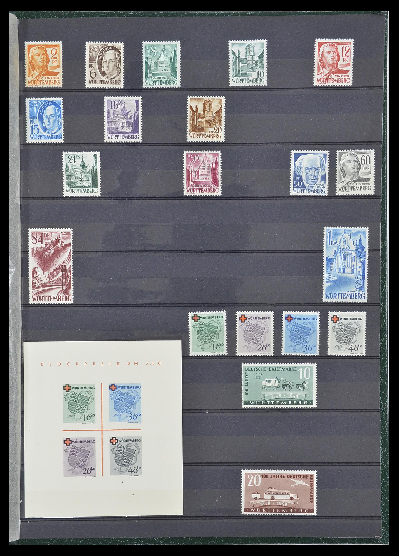 33553 081 - Postzegelverzameling 33553 Duitse gebieden en bezettingen 1939-1948.