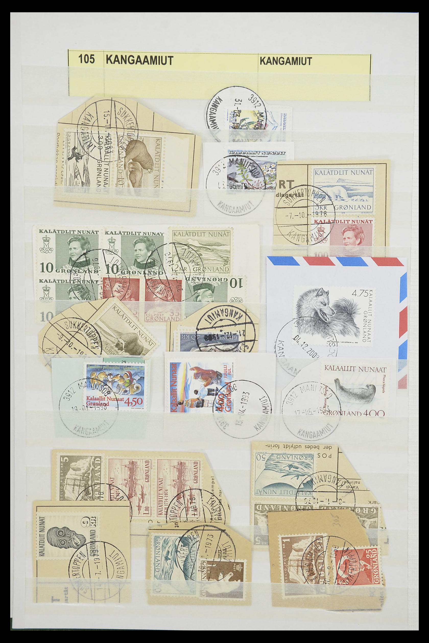 33554 004 - Postzegelverzameling 33554 Groenland stempels 1938-2000.
