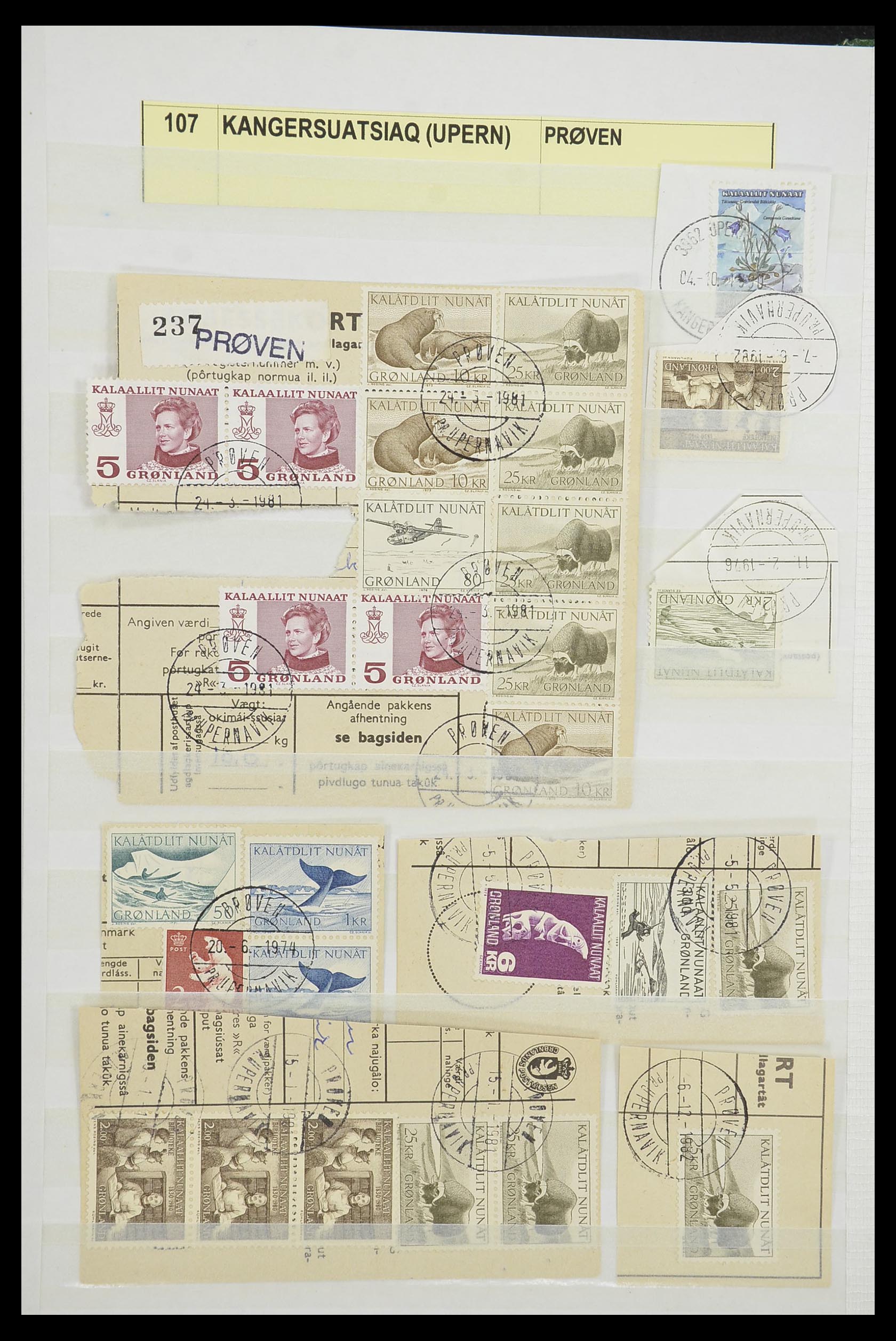 33554 006 - Stamp collection 33554 Greenland cancels 1938-2000.