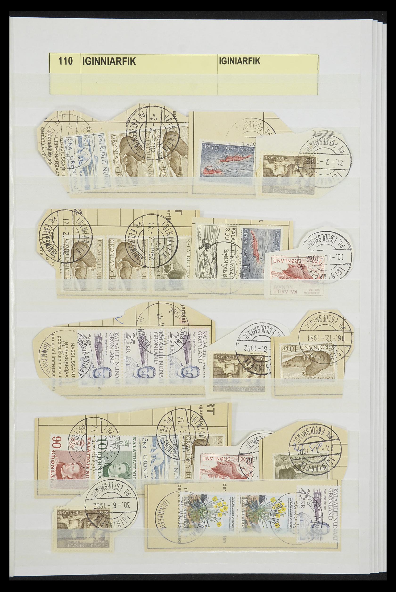 33554 009 - Postzegelverzameling 33554 Groenland stempels 1938-2000.