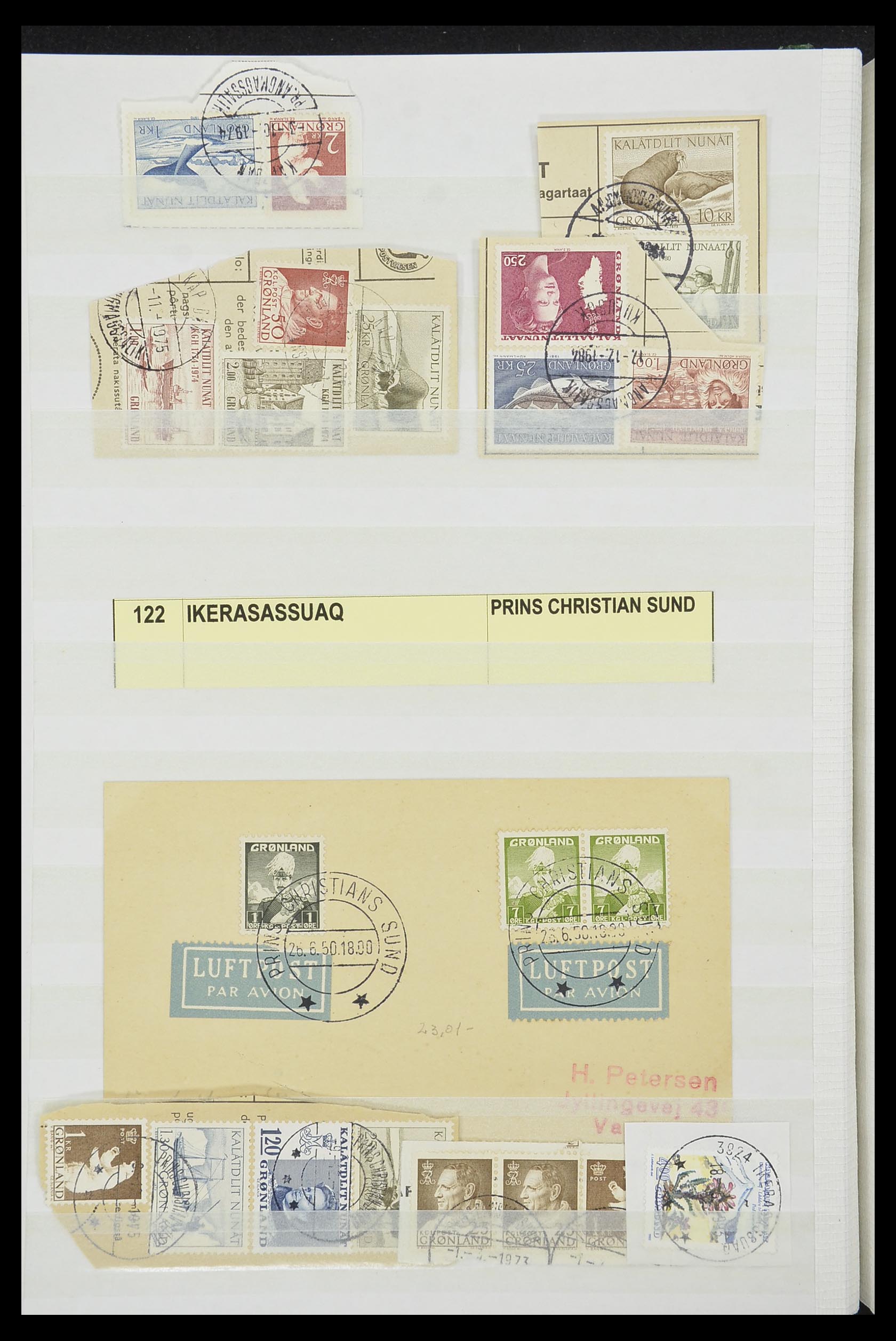 33554 016 - Postzegelverzameling 33554 Groenland stempels 1938-2000.