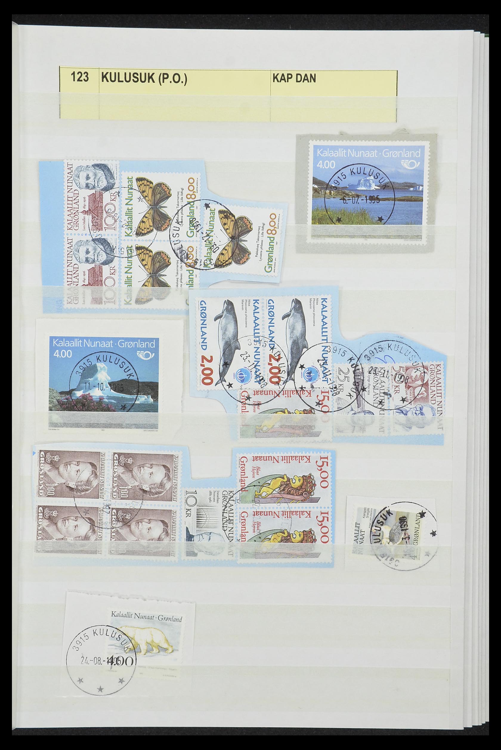 33554 017 - Postzegelverzameling 33554 Groenland stempels 1938-2000.