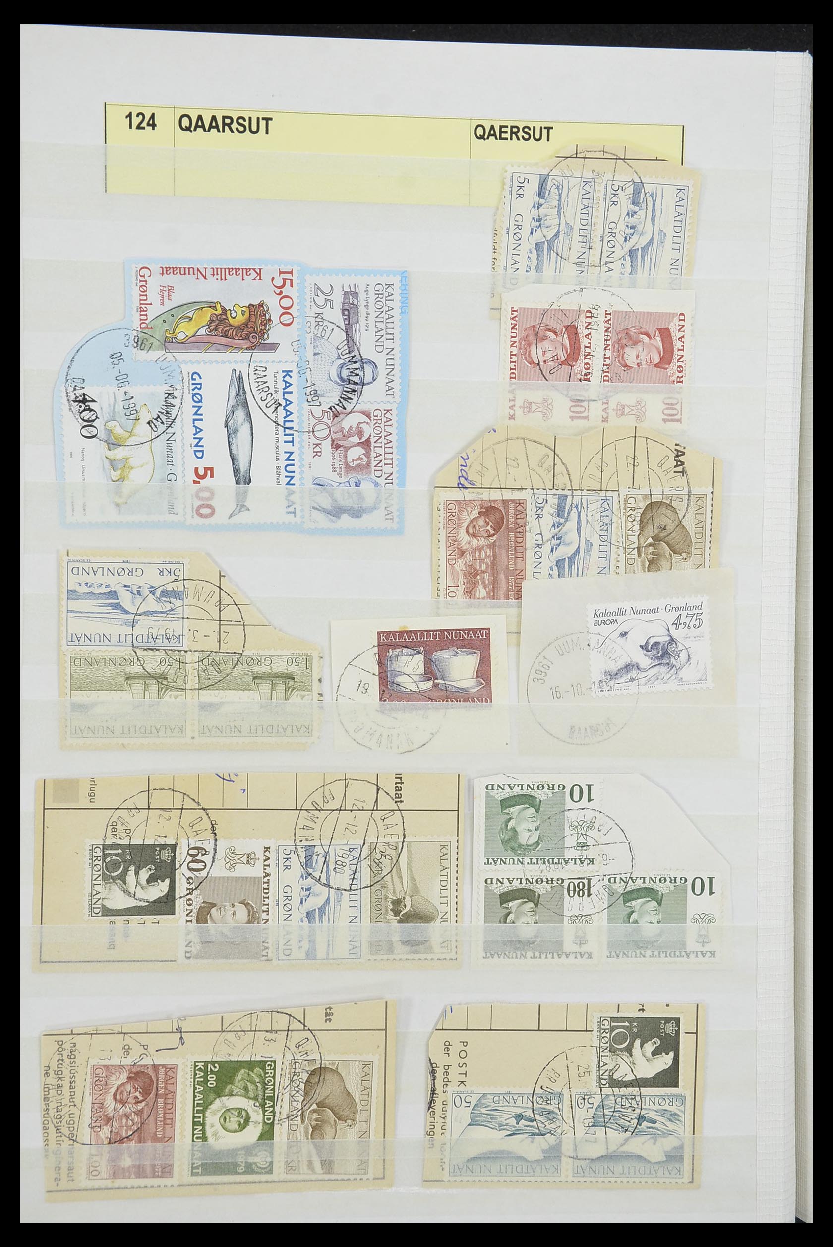 33554 018 - Postzegelverzameling 33554 Groenland stempels 1938-2000.