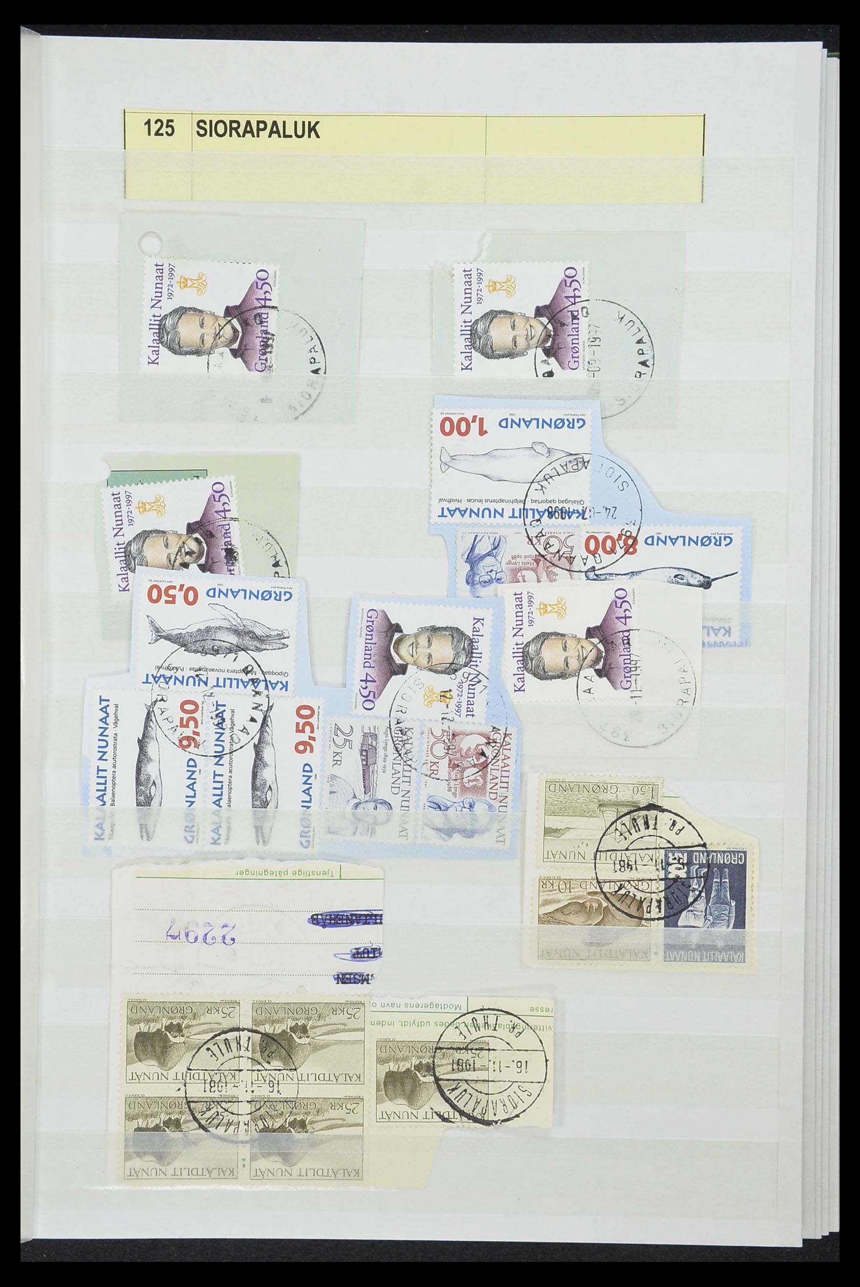 33554 019 - Postzegelverzameling 33554 Groenland stempels 1938-2000.