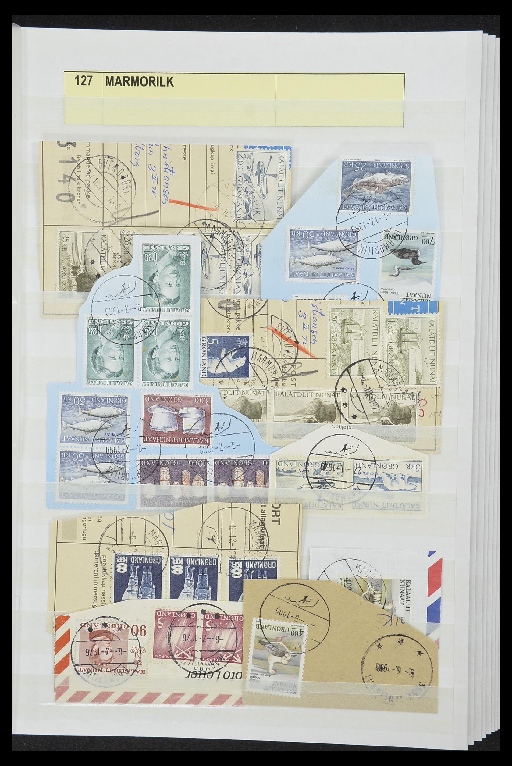33554 023 - Postzegelverzameling 33554 Groenland stempels 1938-2000.
