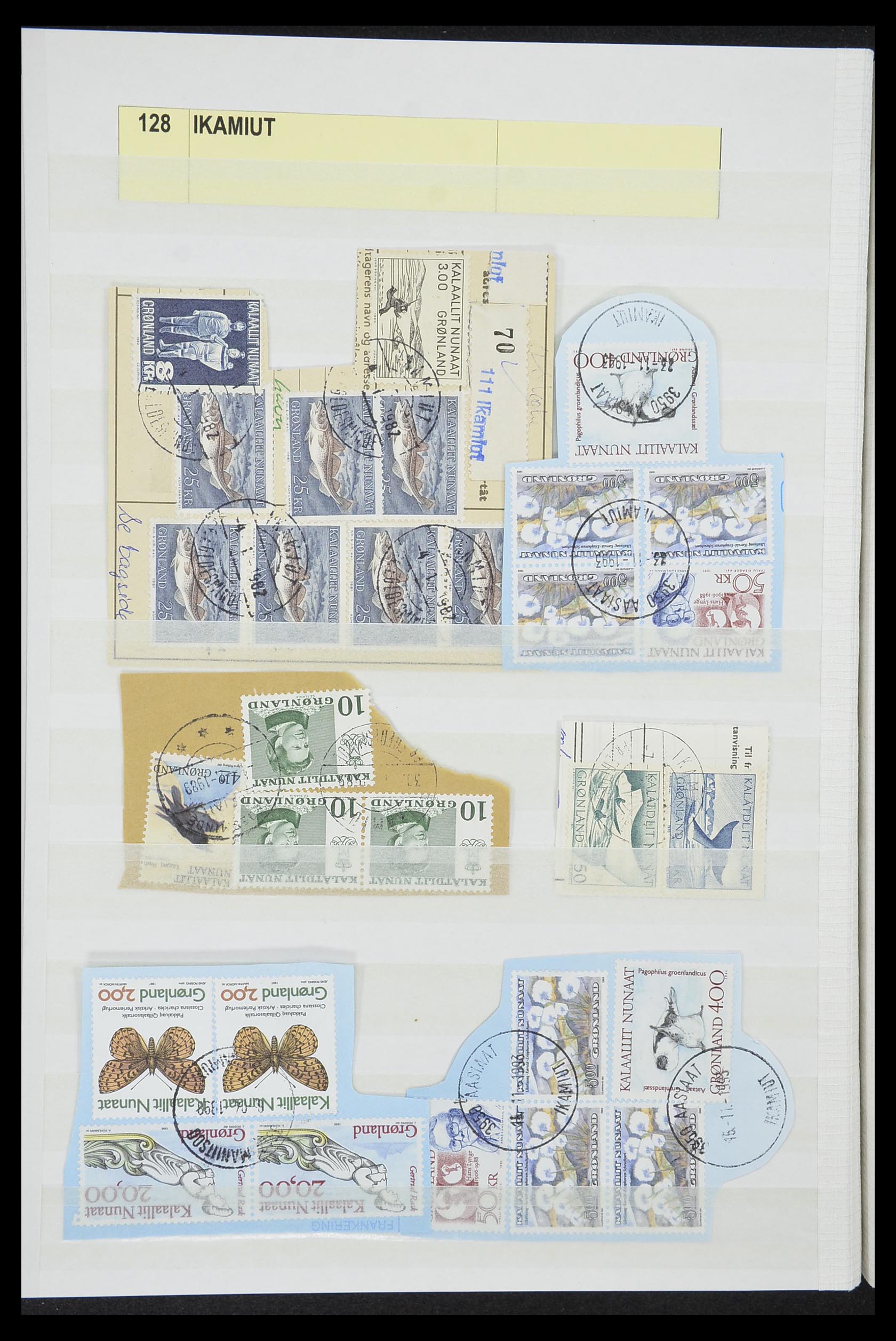 33554 024 - Postzegelverzameling 33554 Groenland stempels 1938-2000.