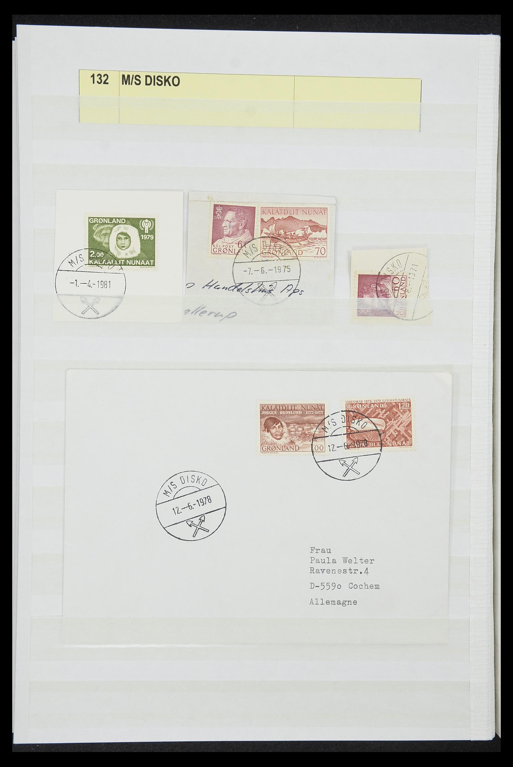33554 028 - Postzegelverzameling 33554 Groenland stempels 1938-2000.