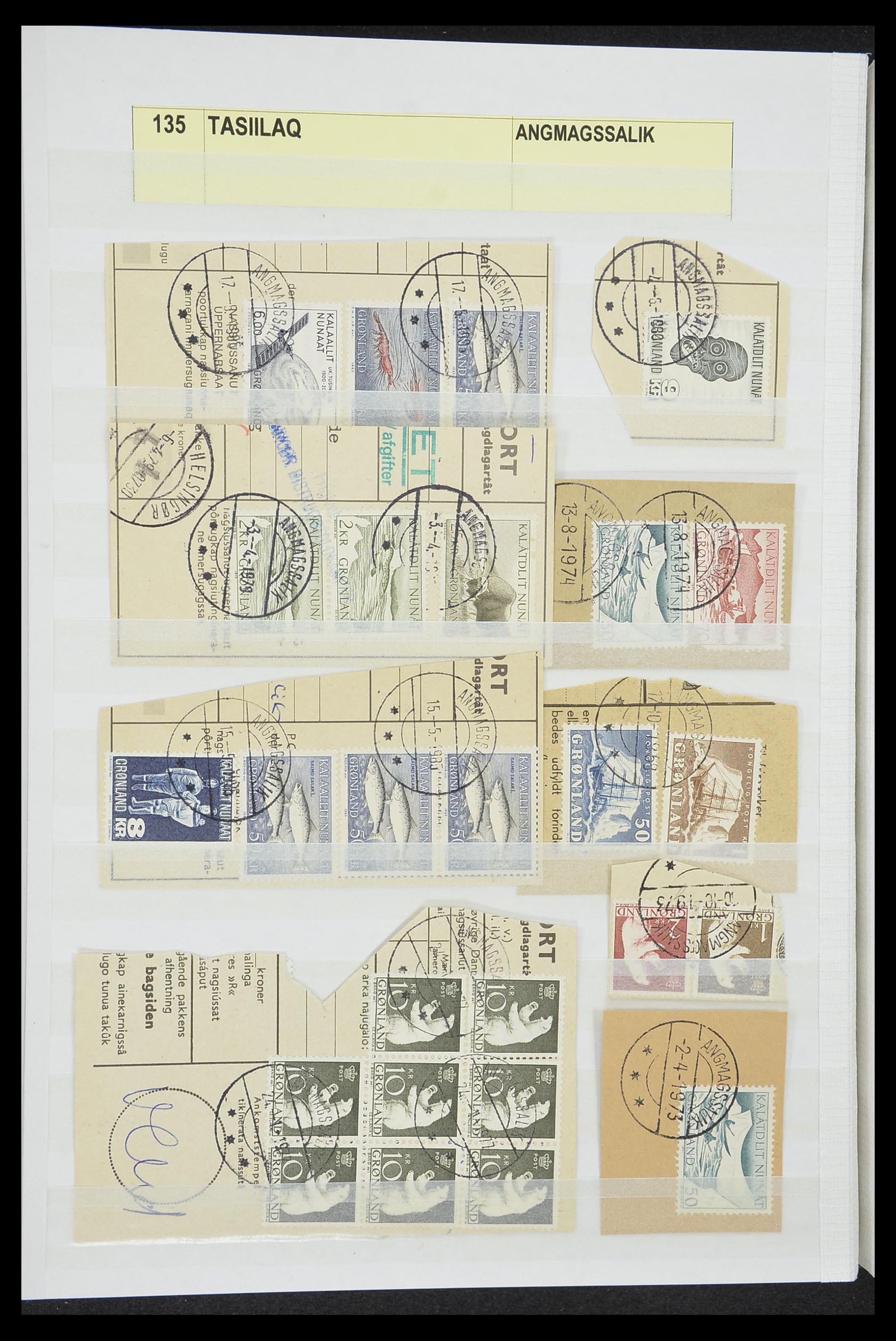 33554 030 - Postzegelverzameling 33554 Groenland stempels 1938-2000.