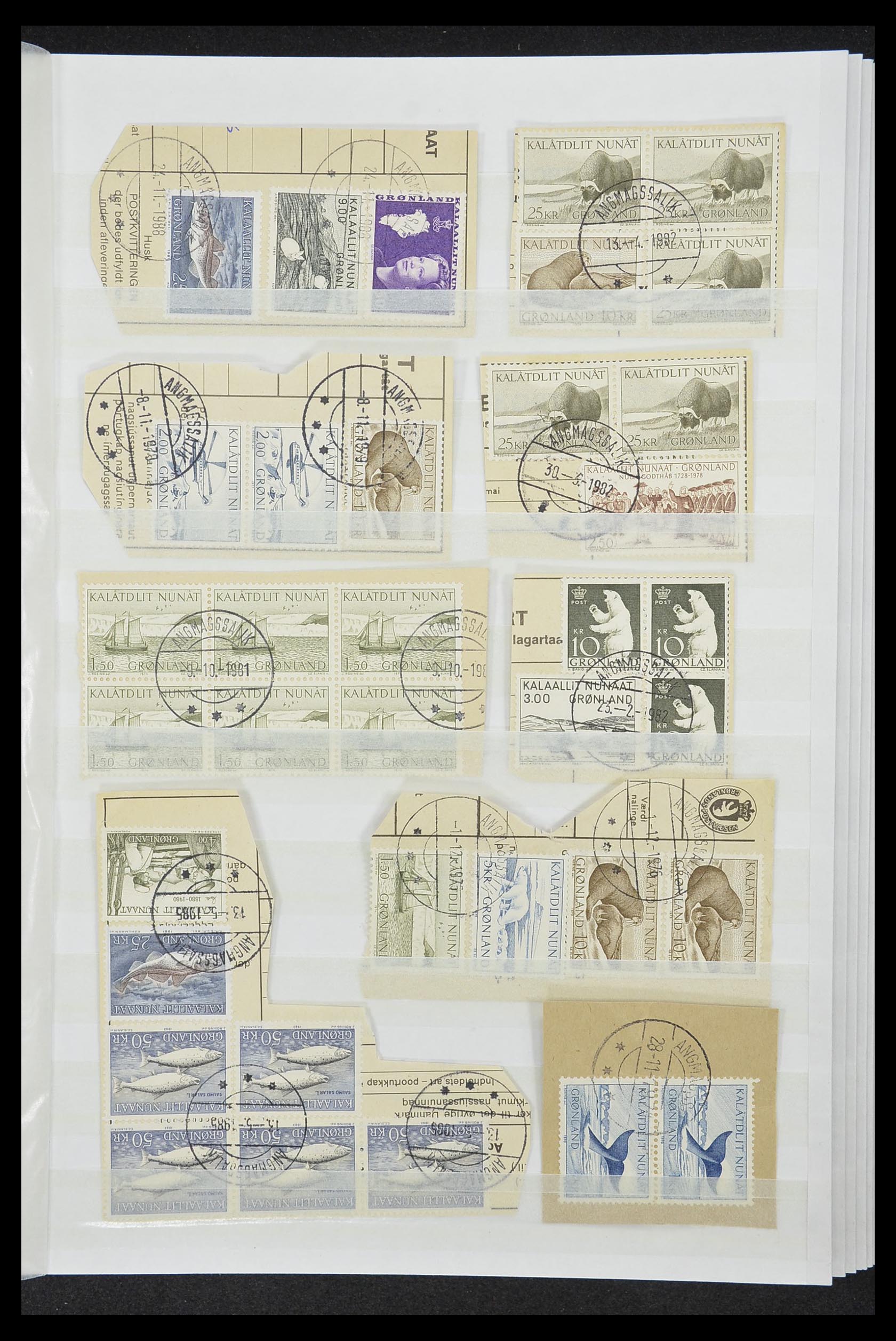 33554 031 - Postzegelverzameling 33554 Groenland stempels 1938-2000.