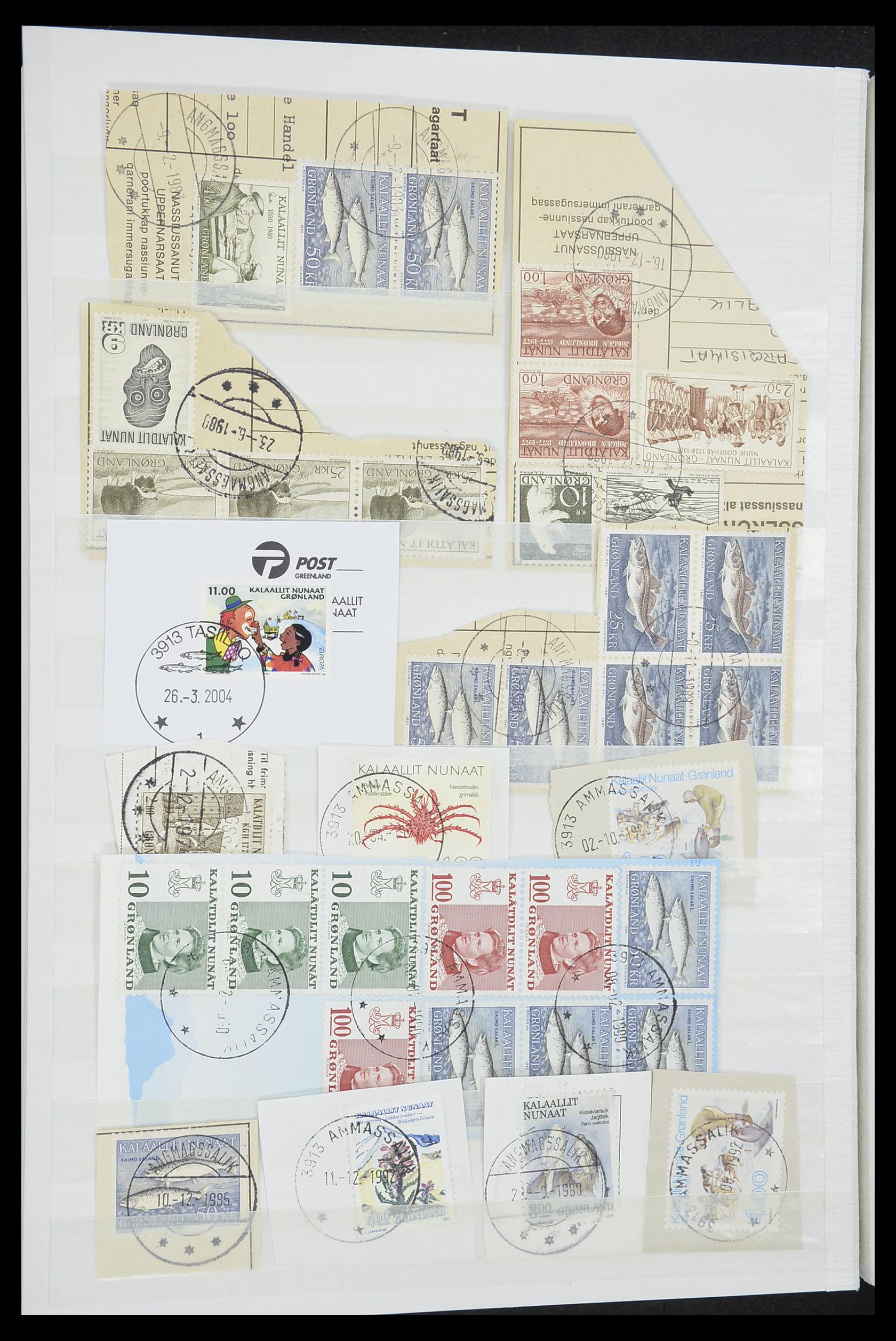 33554 034 - Postzegelverzameling 33554 Groenland stempels 1938-2000.