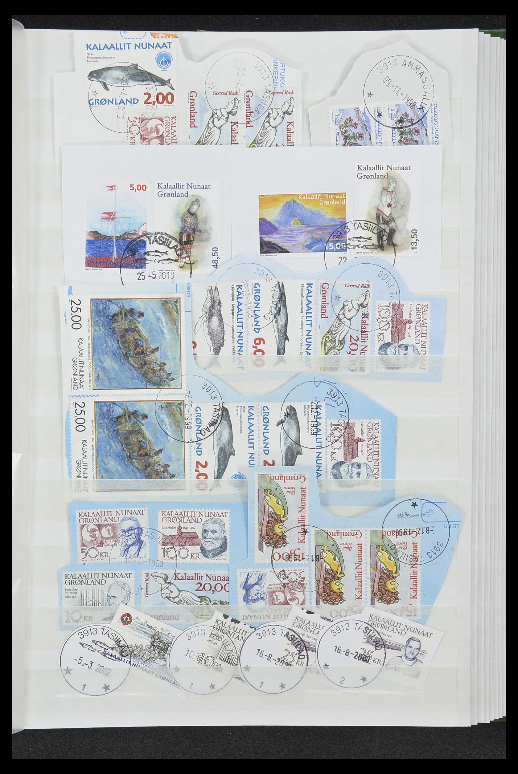 33554 037 - Postzegelverzameling 33554 Groenland stempels 1938-2000.