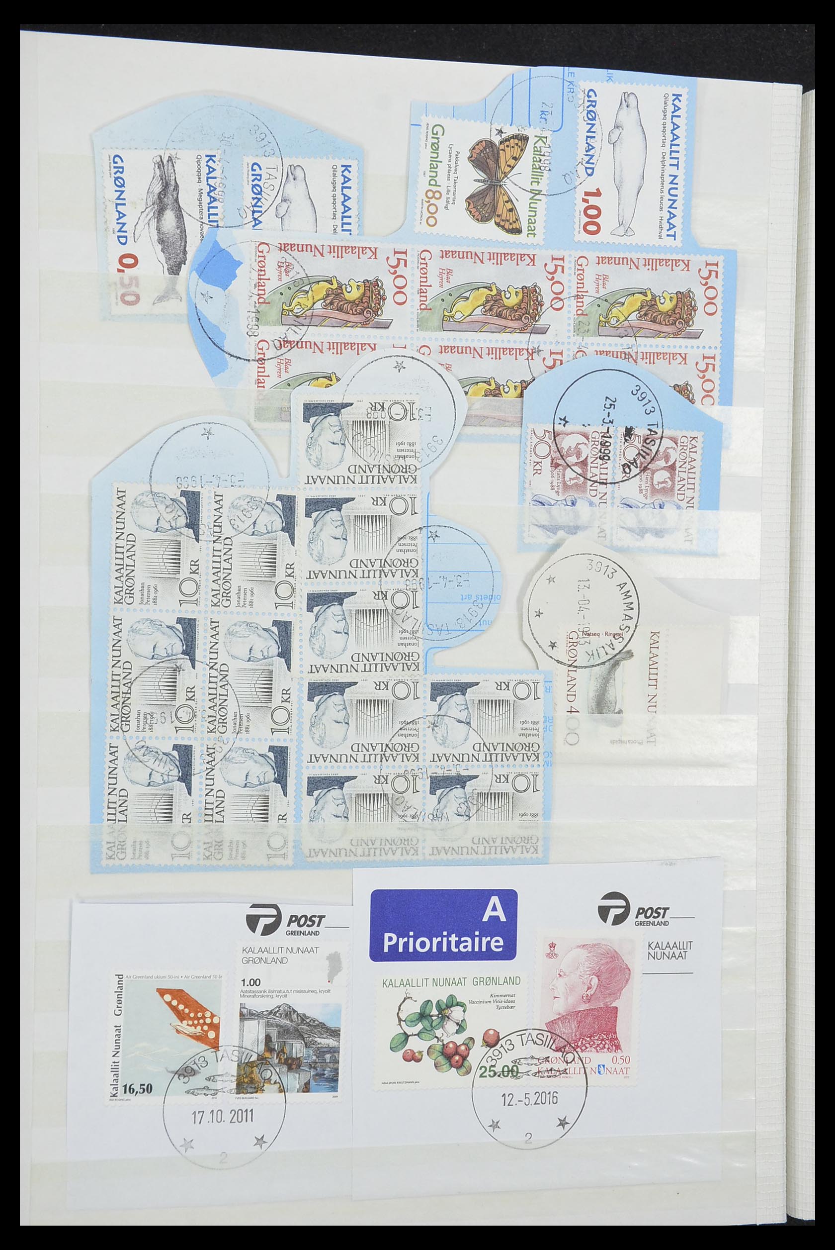 33554 042 - Postzegelverzameling 33554 Groenland stempels 1938-2000.