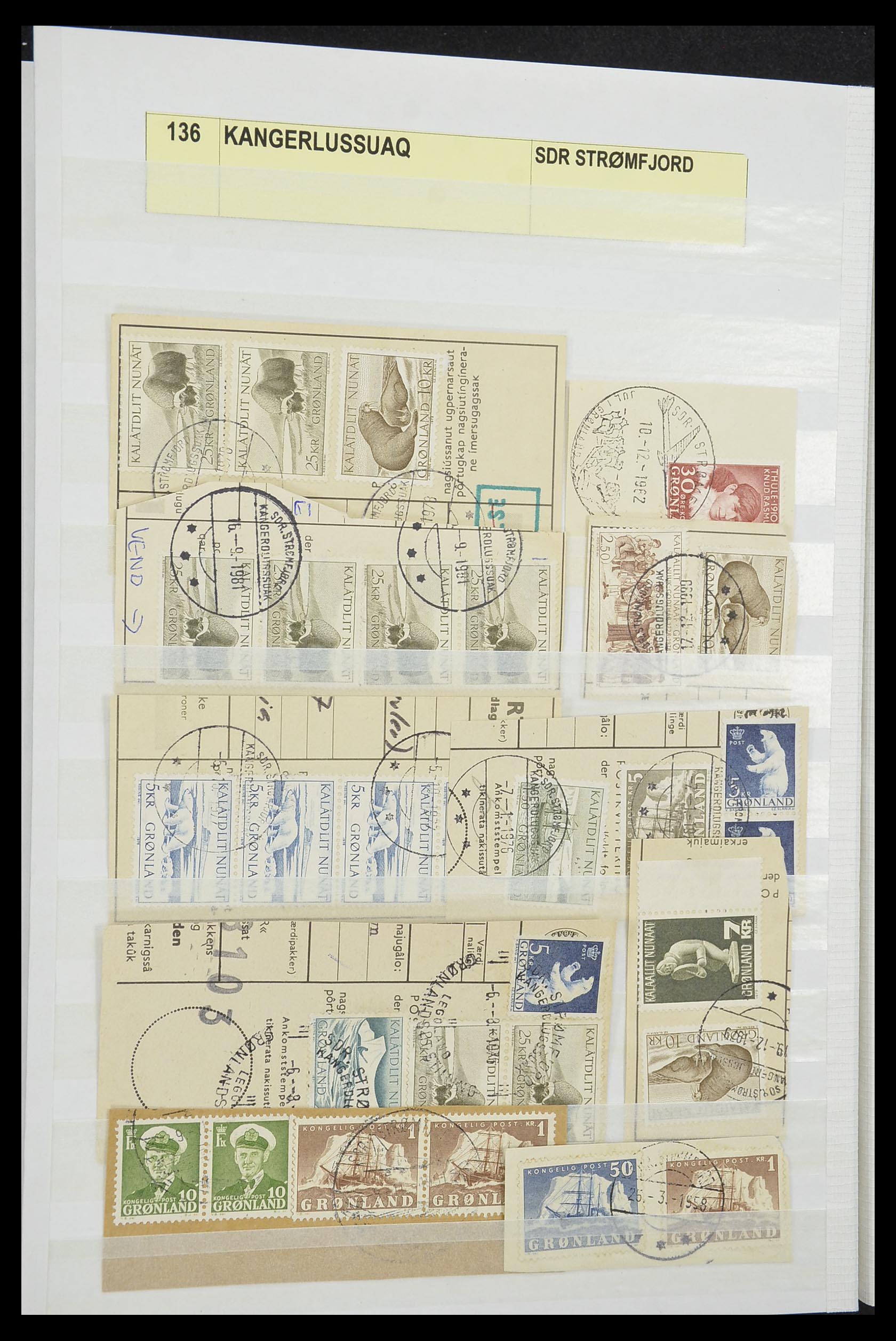 33554 044 - Postzegelverzameling 33554 Groenland stempels 1938-2000.