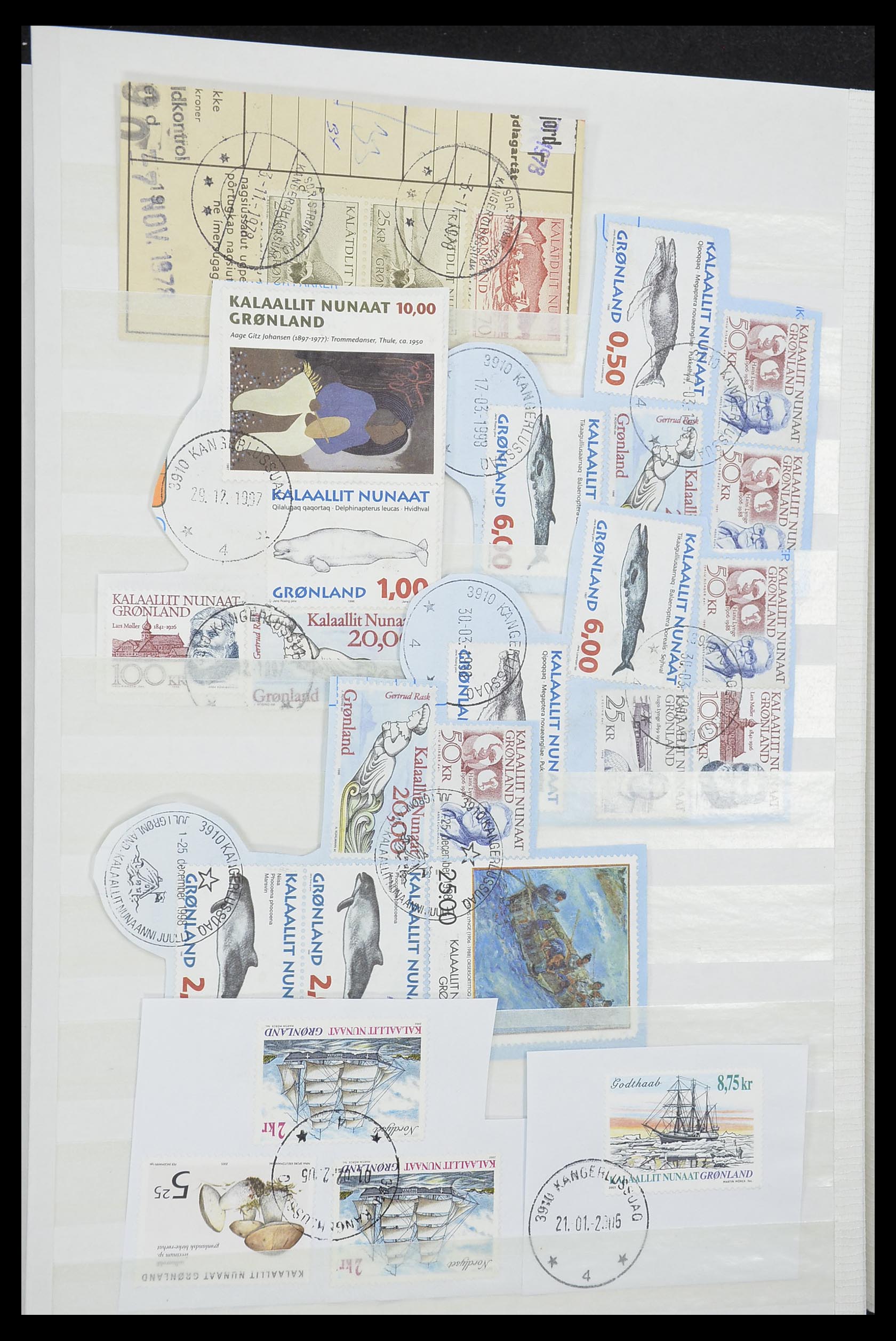33554 048 - Postzegelverzameling 33554 Groenland stempels 1938-2000.