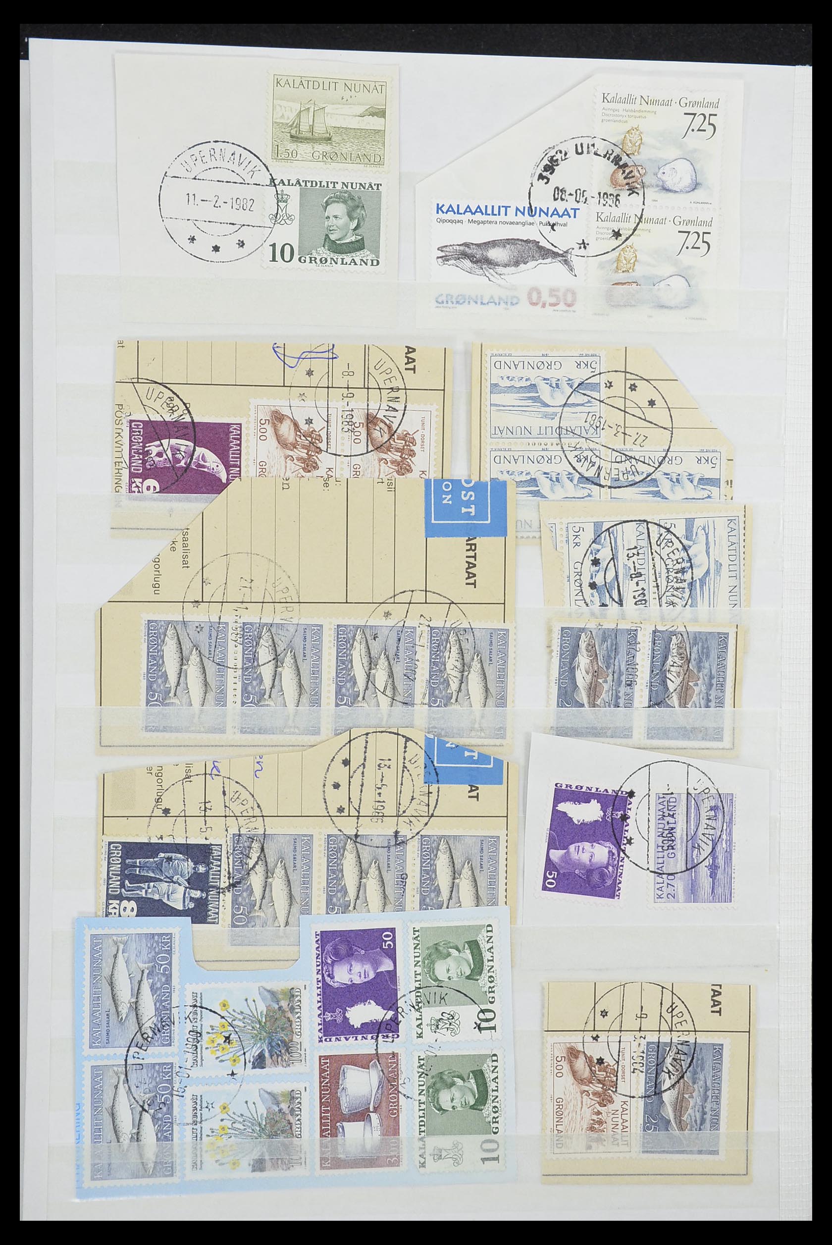 33554 054 - Postzegelverzameling 33554 Groenland stempels 1938-2000.