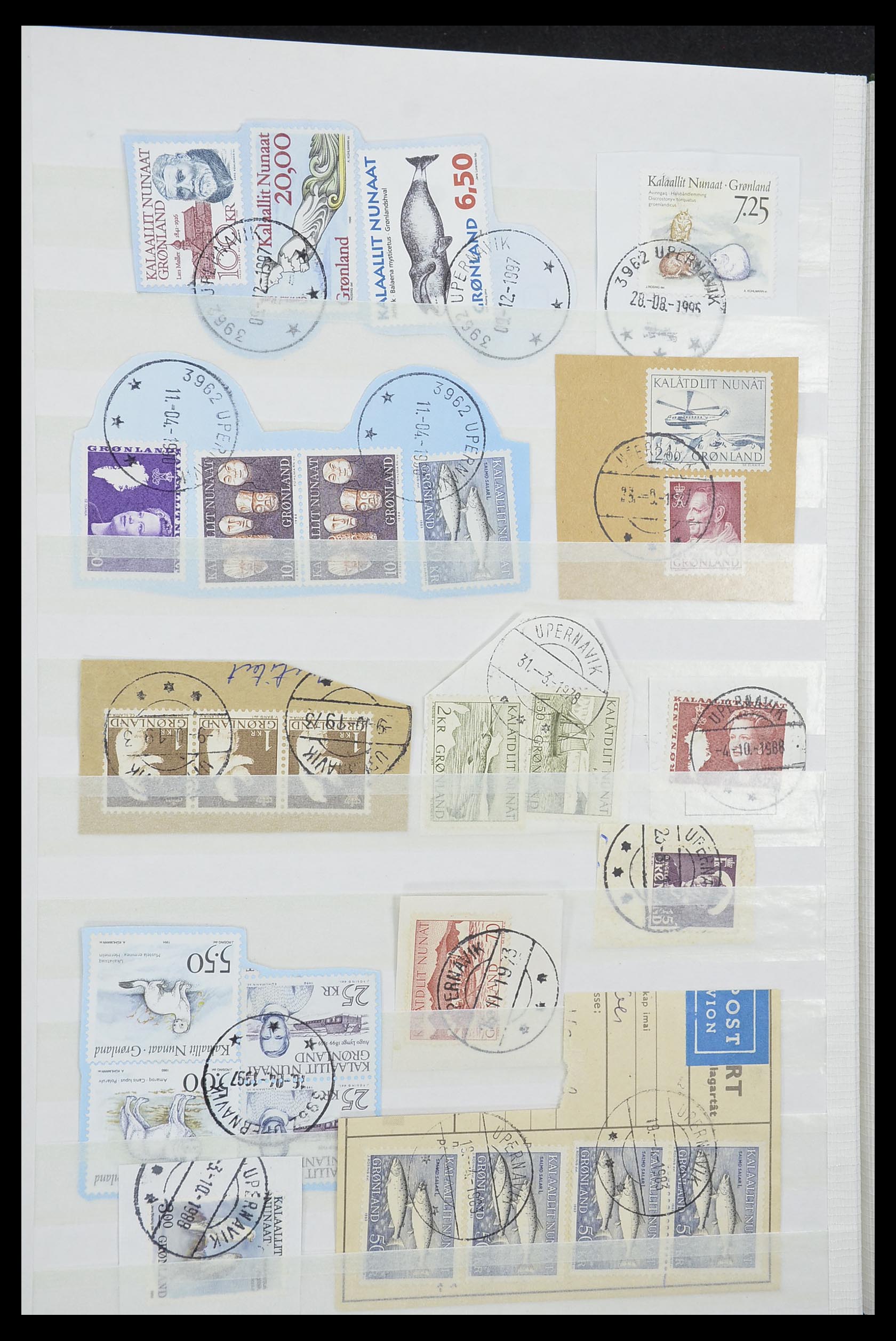 33554 056 - Postzegelverzameling 33554 Groenland stempels 1938-2000.