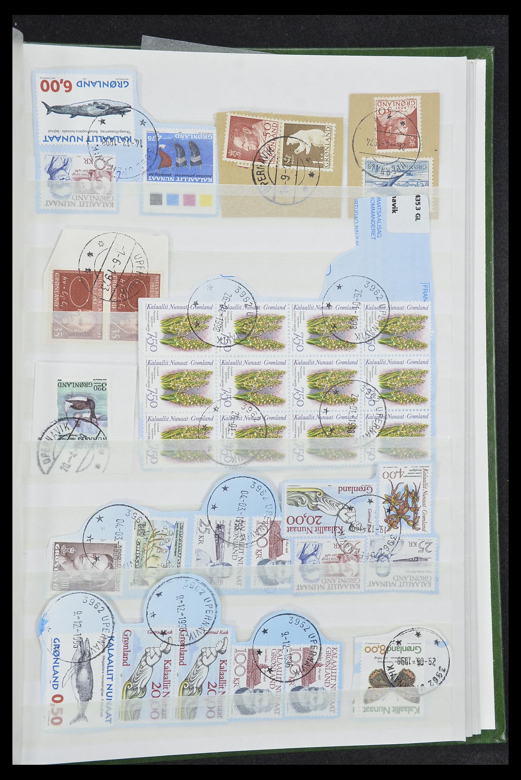 33554 057 - Postzegelverzameling 33554 Groenland stempels 1938-2000.