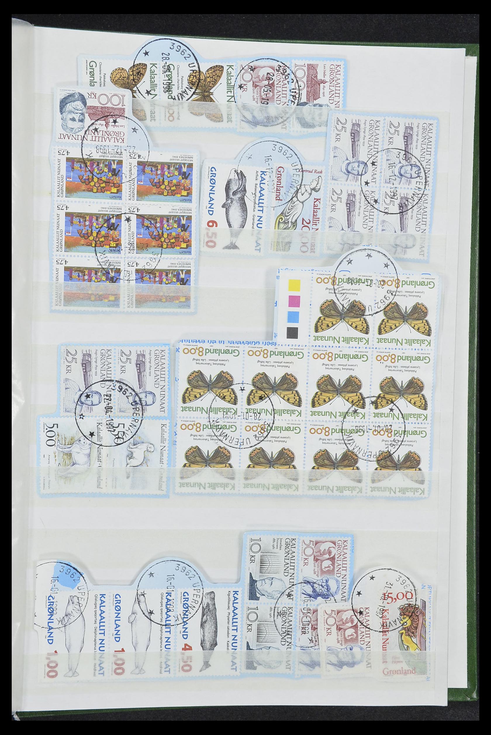 33554 059 - Postzegelverzameling 33554 Groenland stempels 1938-2000.
