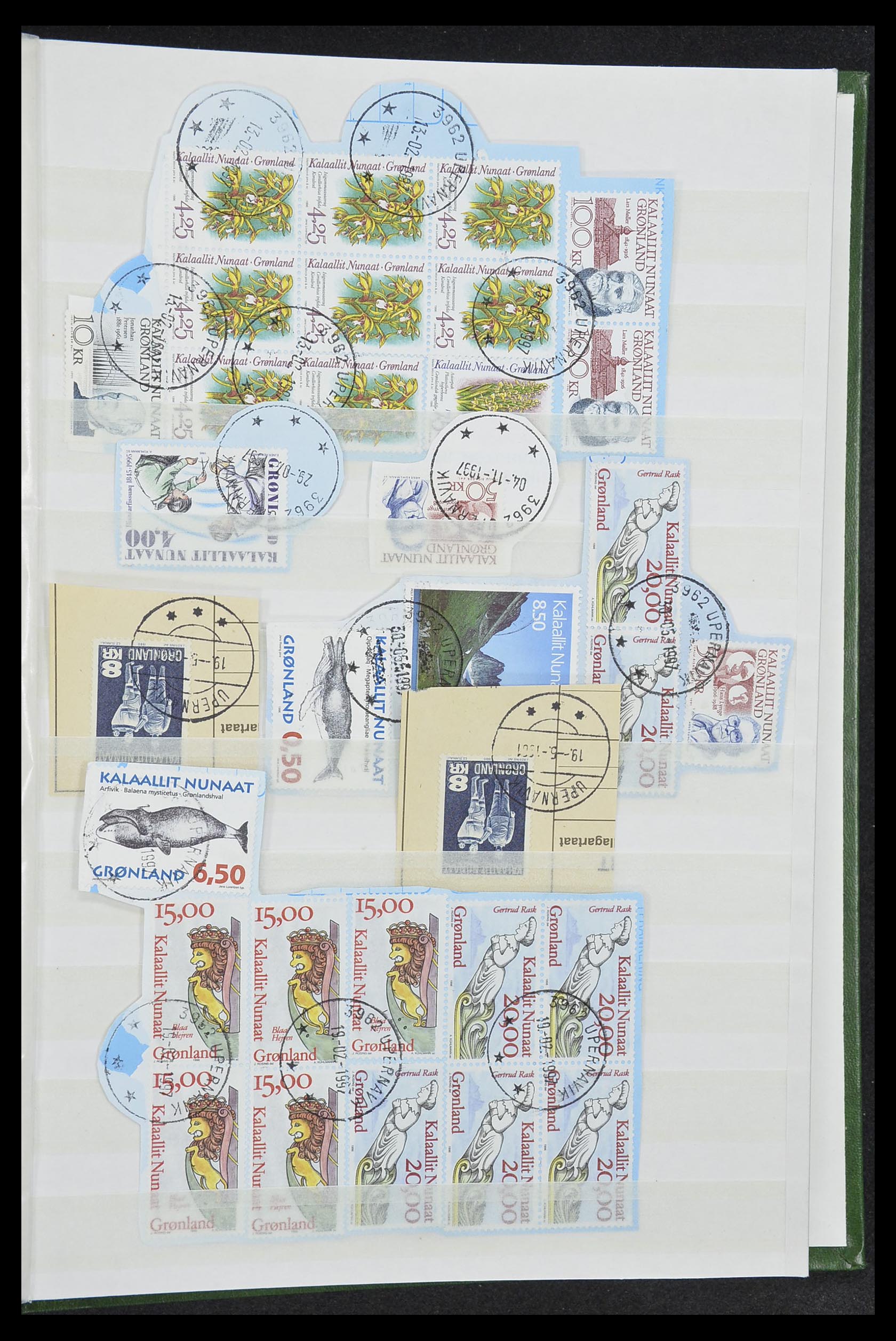 33554 061 - Postzegelverzameling 33554 Groenland stempels 1938-2000.