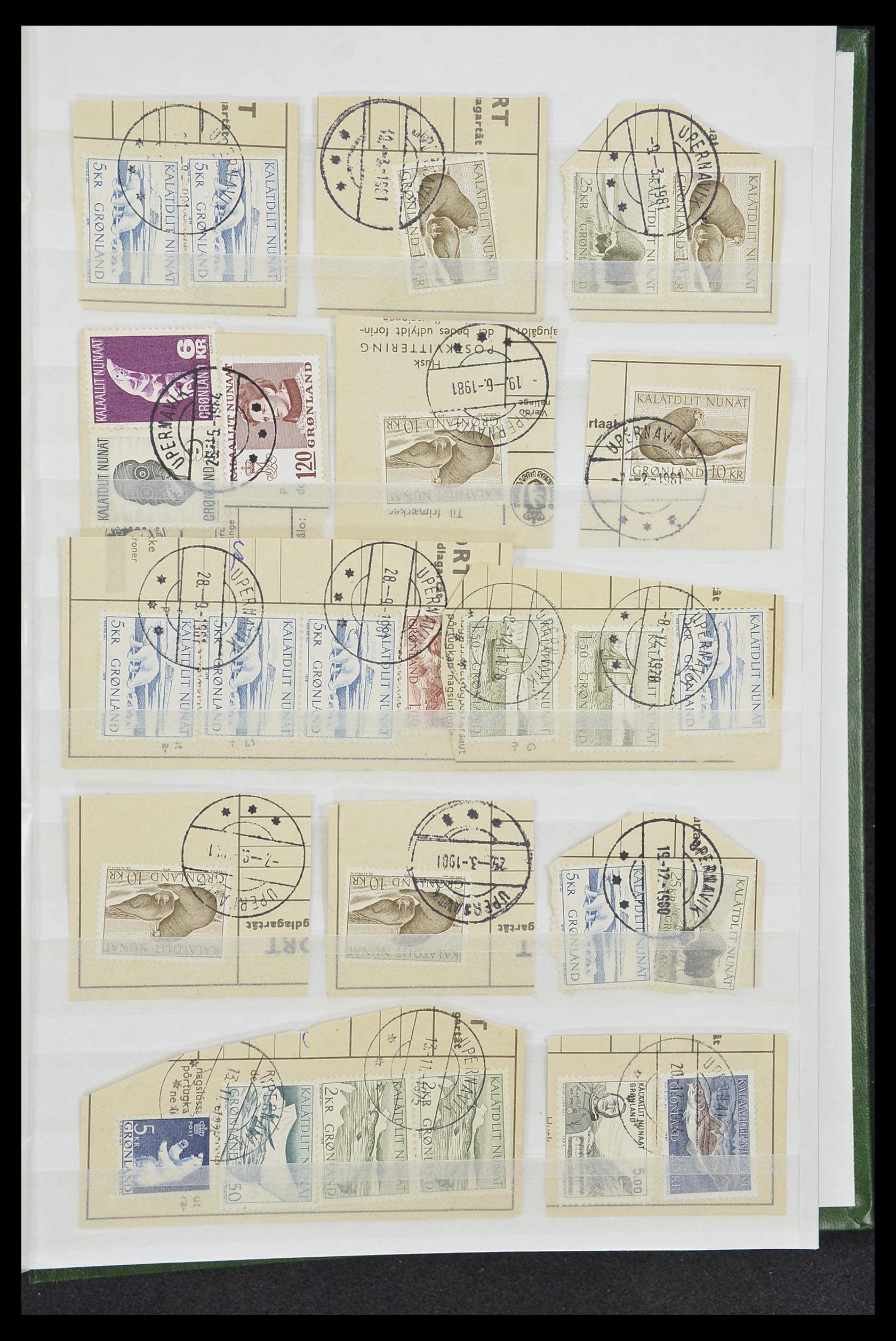 33554 063 - Stamp collection 33554 Greenland cancels 1938-2000.