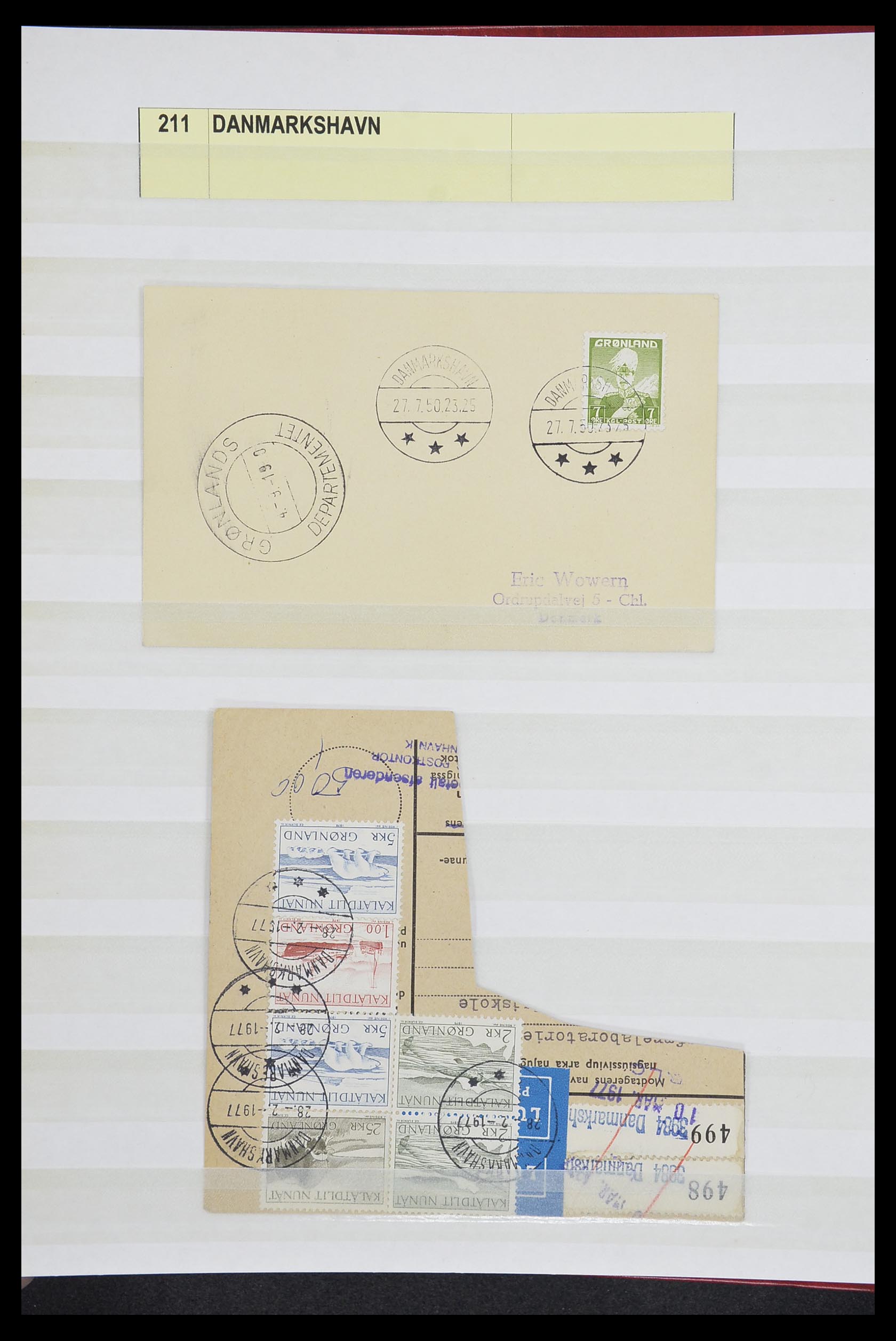 33554 070 - Postzegelverzameling 33554 Groenland stempels 1938-2000.