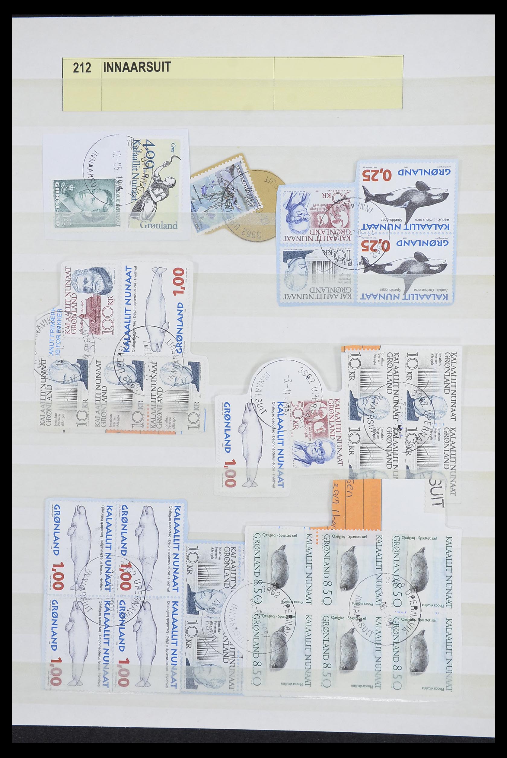 33554 071 - Postzegelverzameling 33554 Groenland stempels 1938-2000.