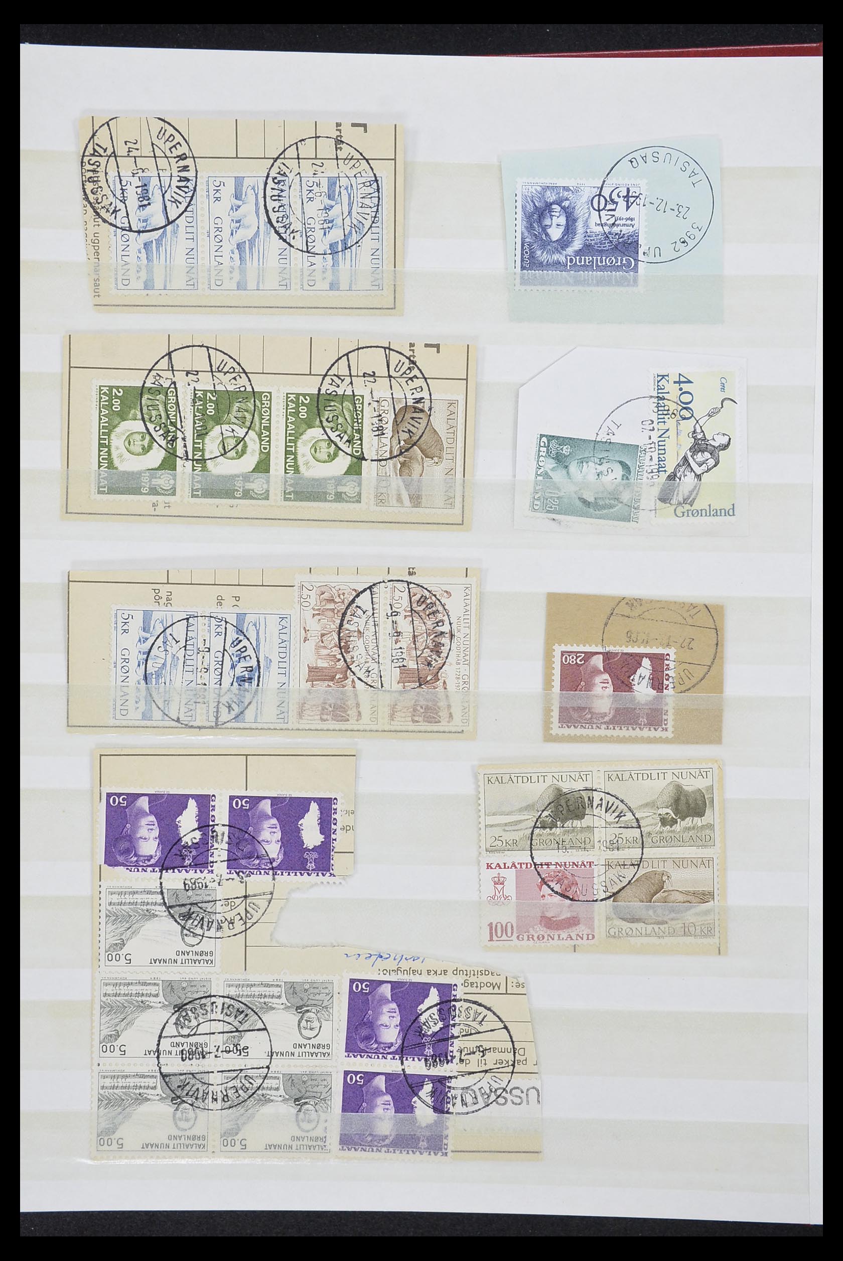 33554 076 - Postzegelverzameling 33554 Groenland stempels 1938-2000.