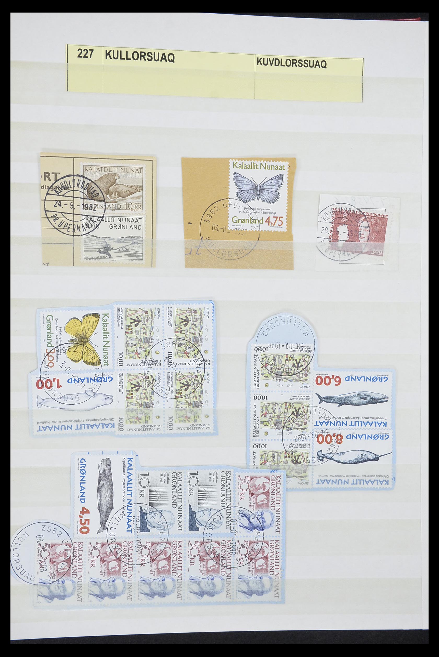 33554 086 - Postzegelverzameling 33554 Groenland stempels 1938-2000.