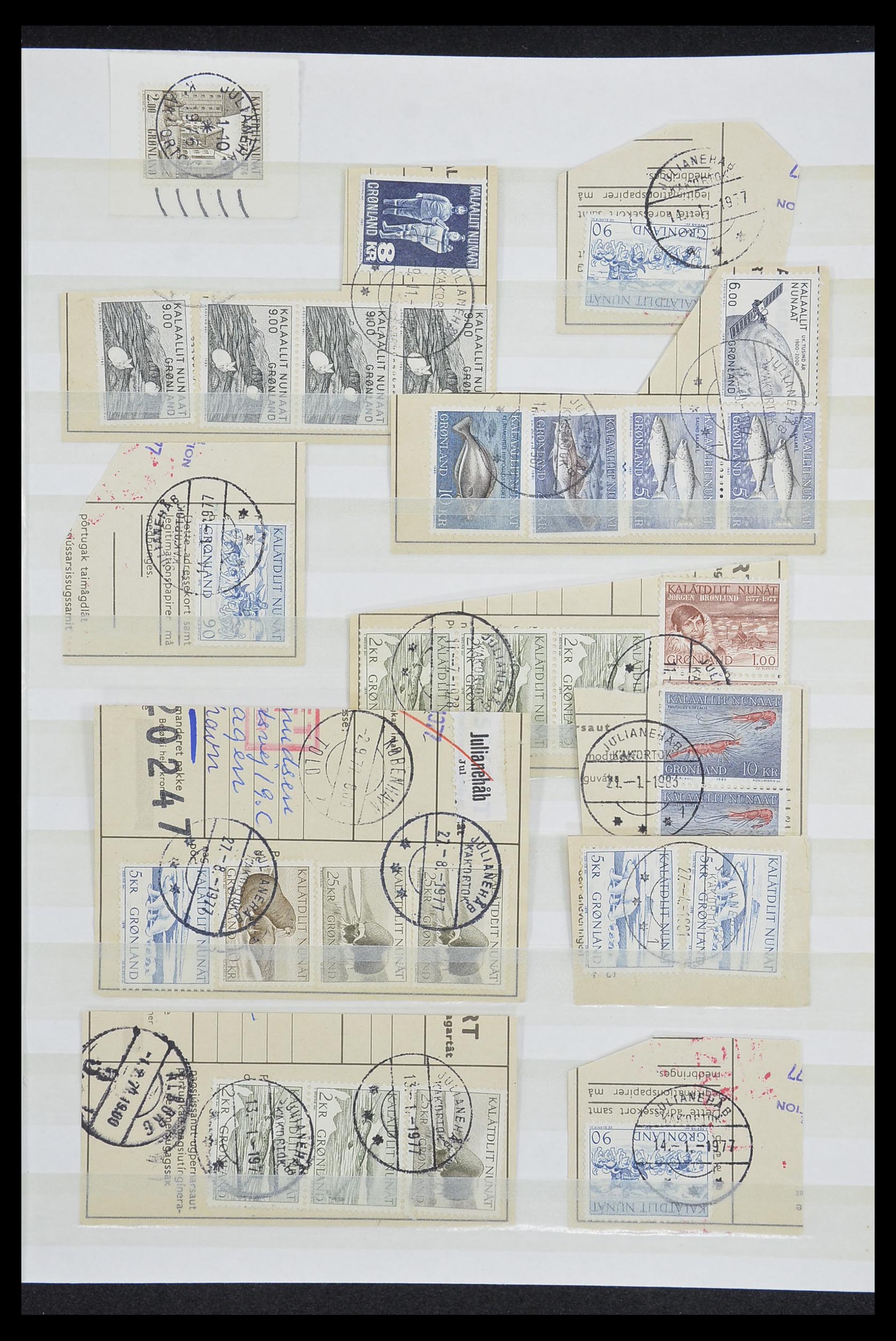 33554 091 - Postzegelverzameling 33554 Groenland stempels 1938-2000.