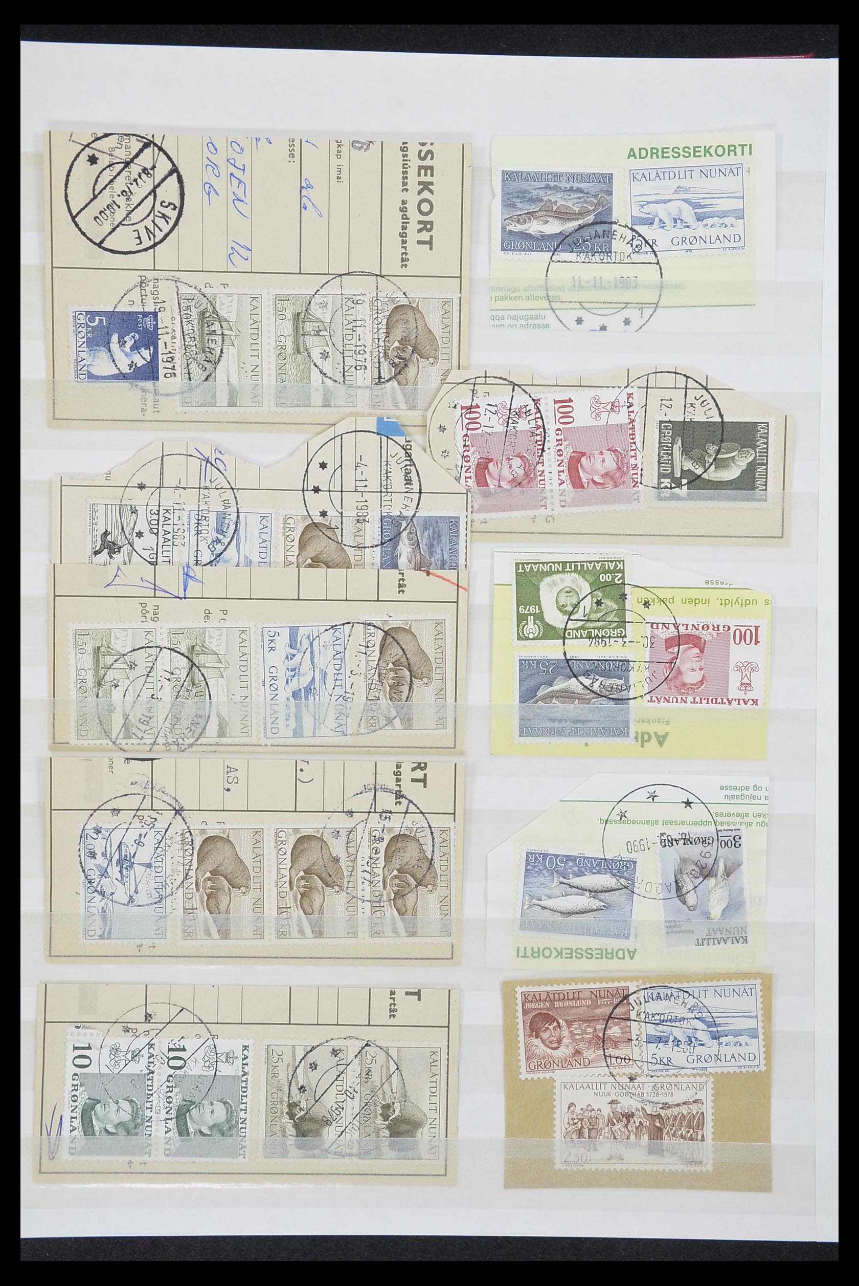 33554 092 - Postzegelverzameling 33554 Groenland stempels 1938-2000.