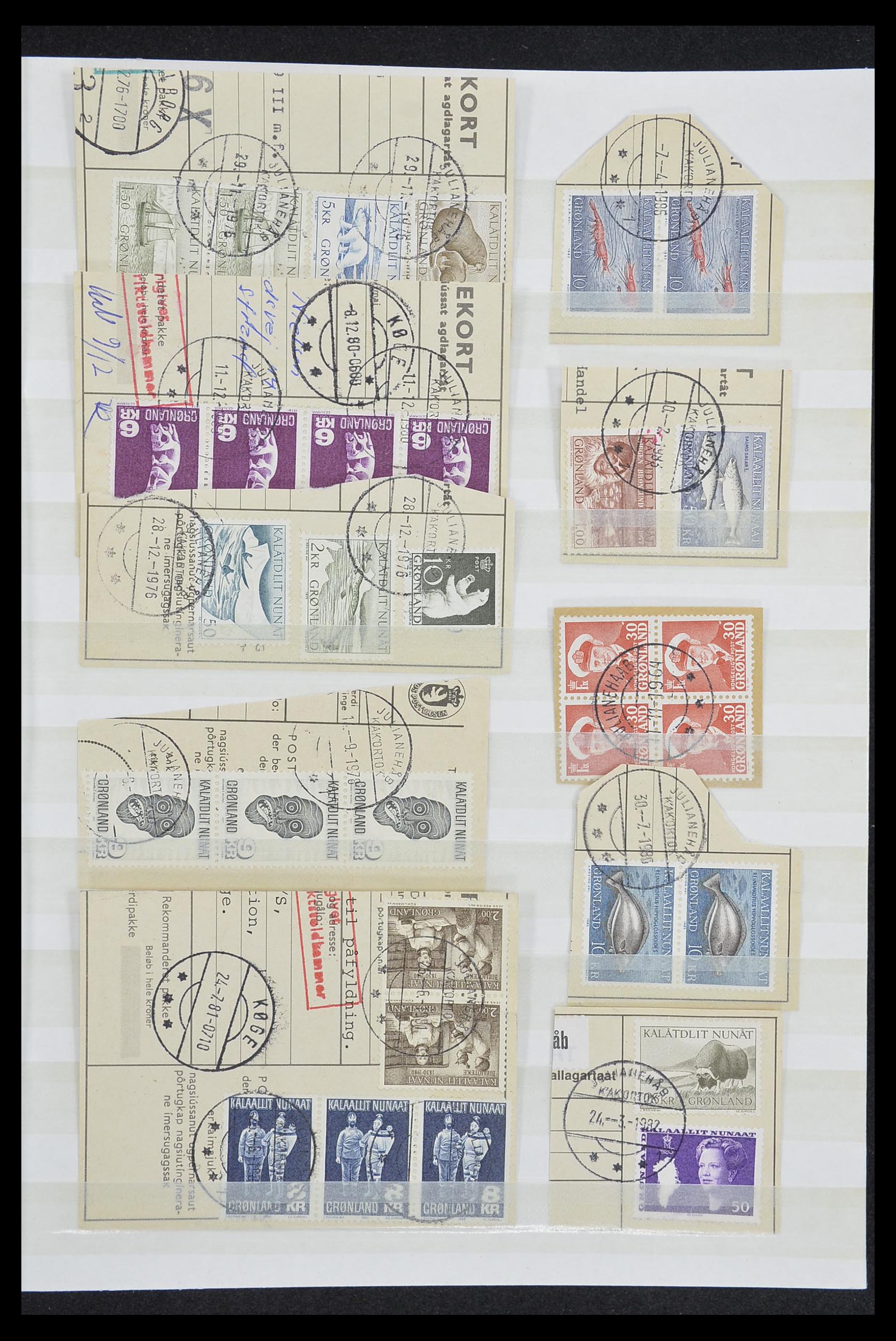 33554 093 - Postzegelverzameling 33554 Groenland stempels 1938-2000.