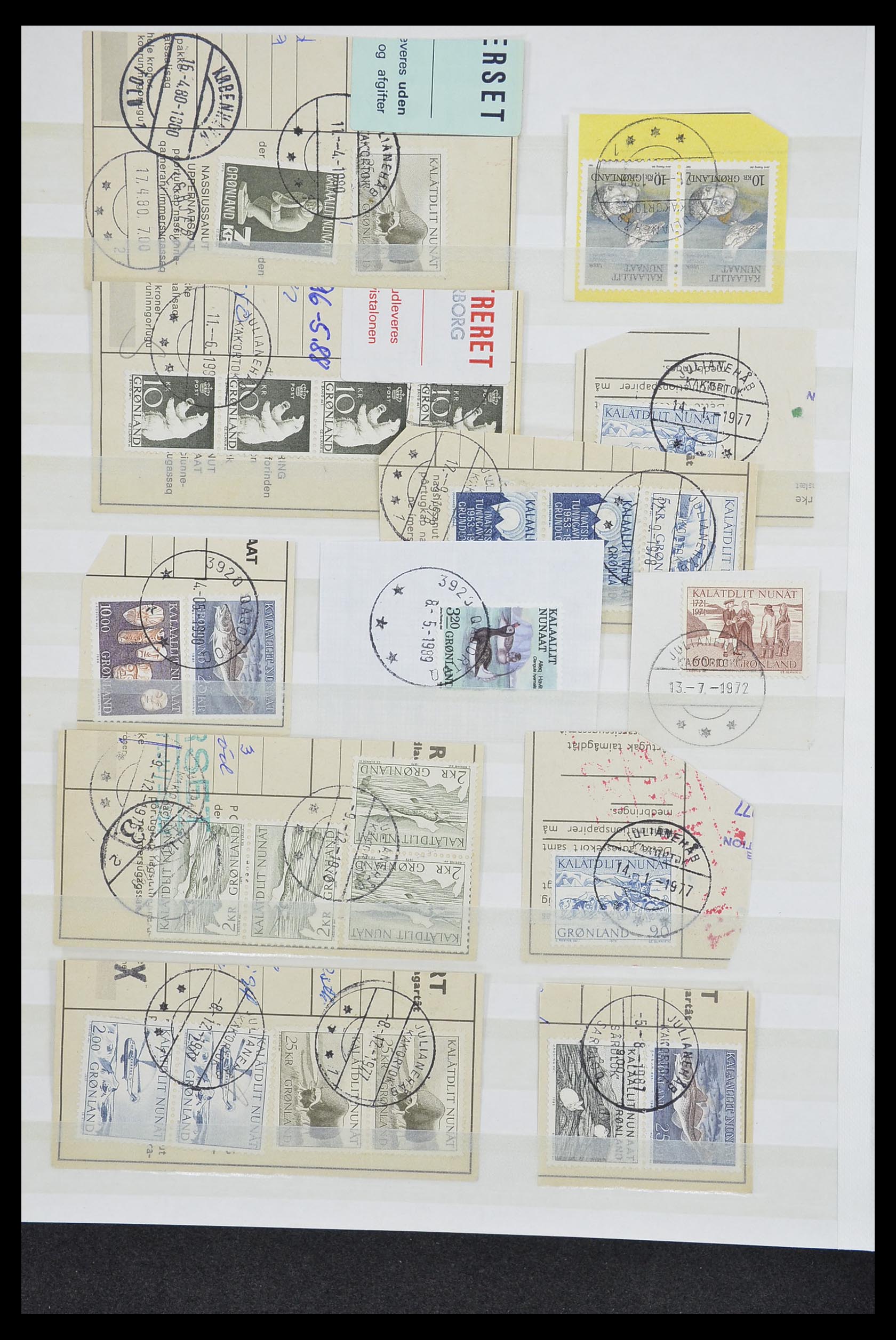 33554 094 - Postzegelverzameling 33554 Groenland stempels 1938-2000.
