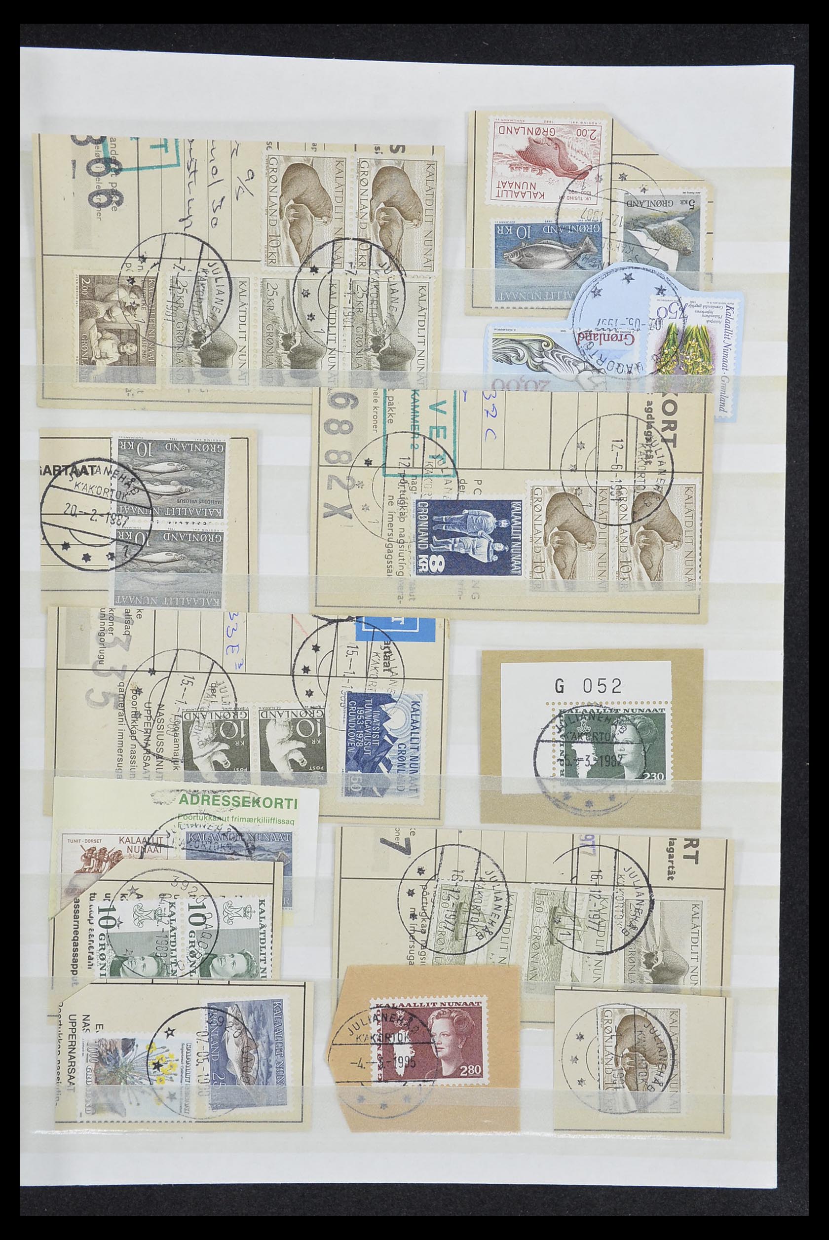 33554 095 - Postzegelverzameling 33554 Groenland stempels 1938-2000.