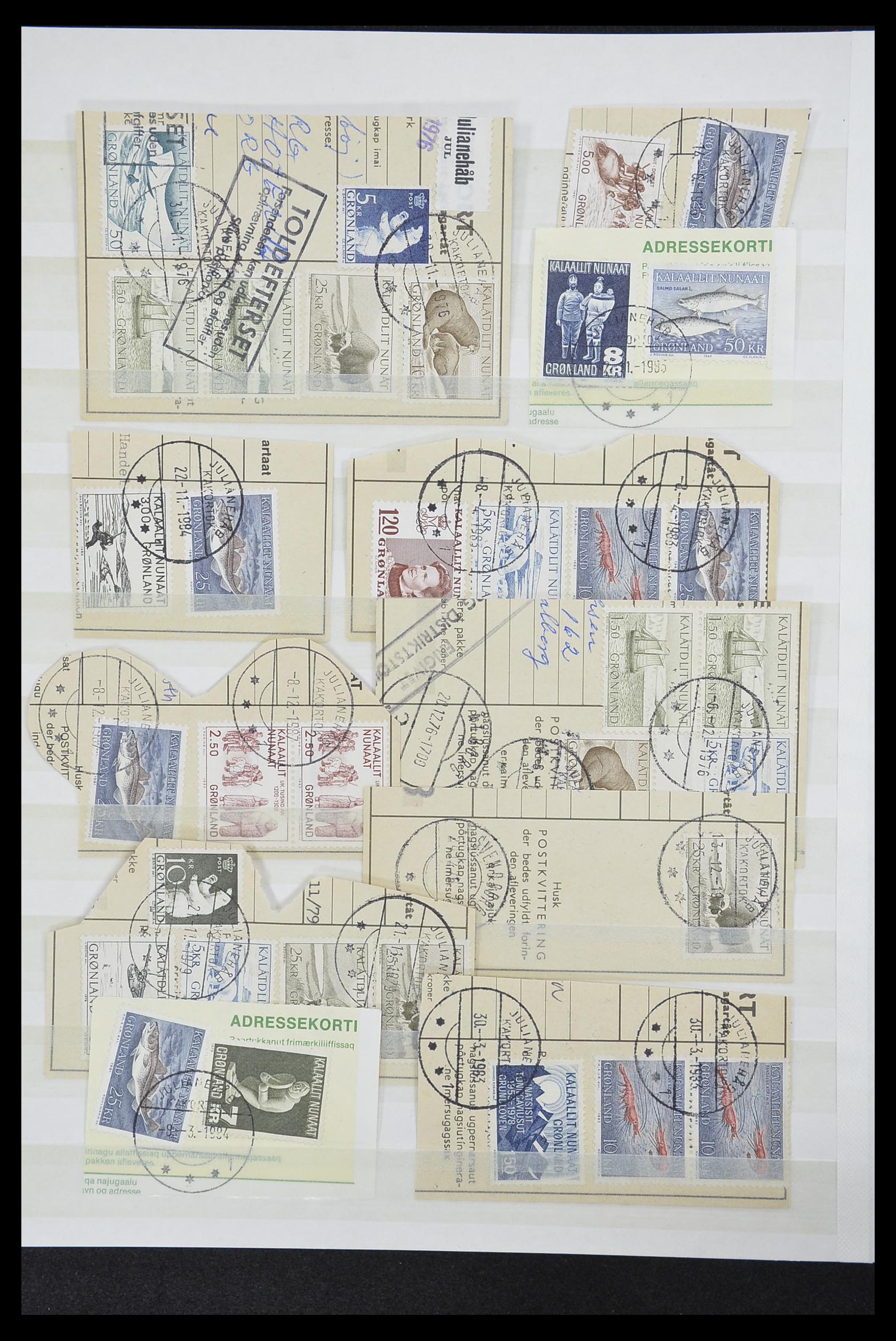 33554 096 - Postzegelverzameling 33554 Groenland stempels 1938-2000.