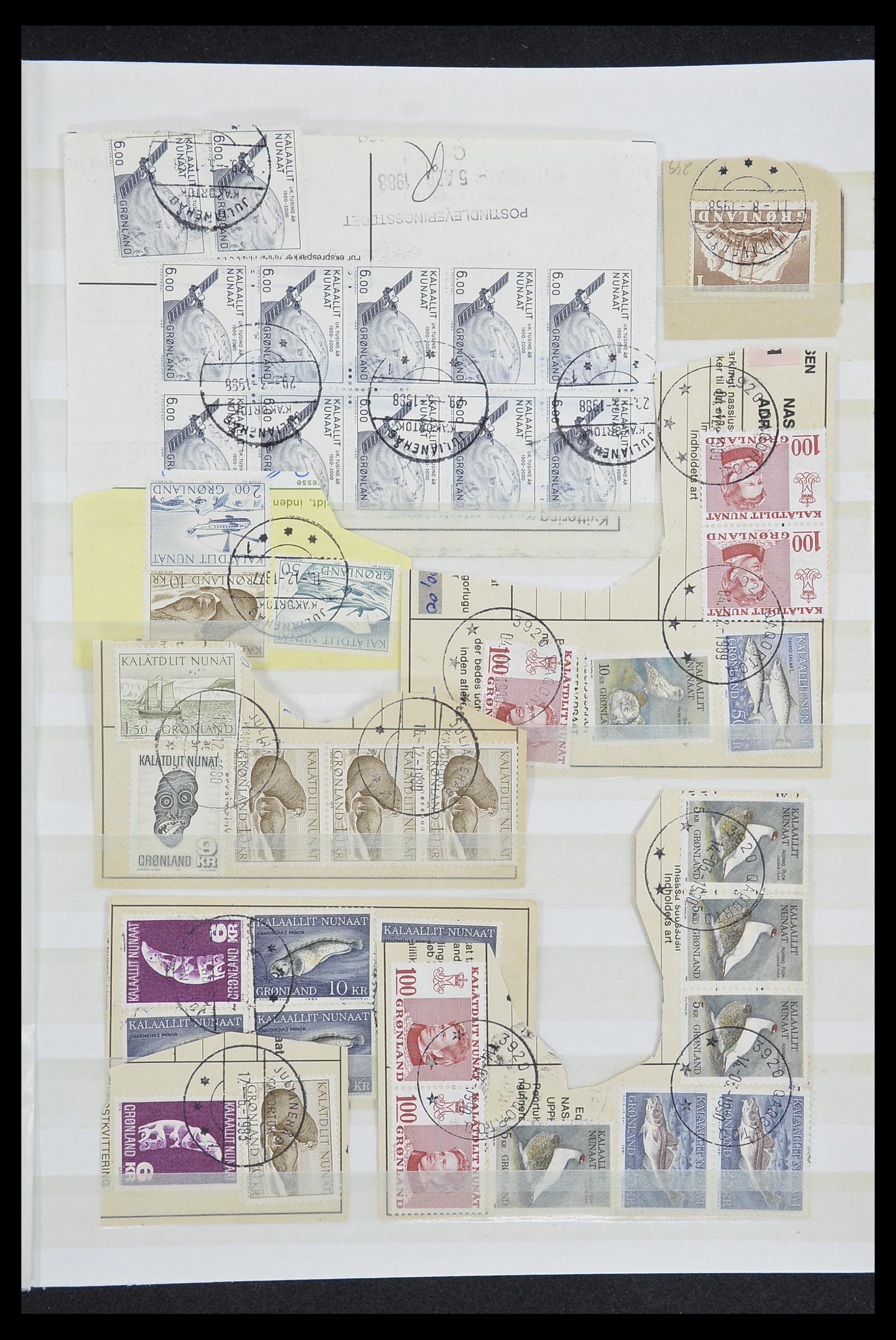 33554 097 - Stamp collection 33554 Greenland cancels 1938-2000.