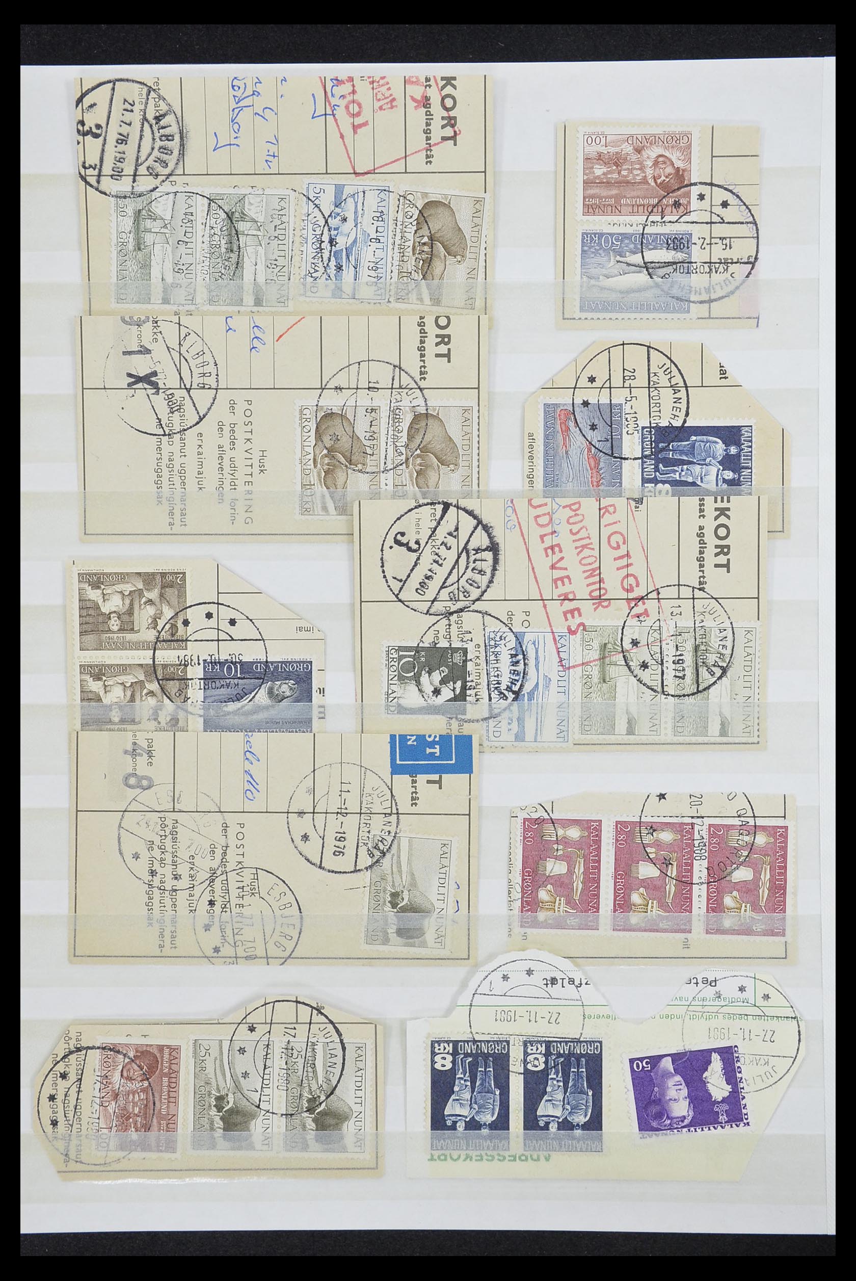 33554 098 - Postzegelverzameling 33554 Groenland stempels 1938-2000.