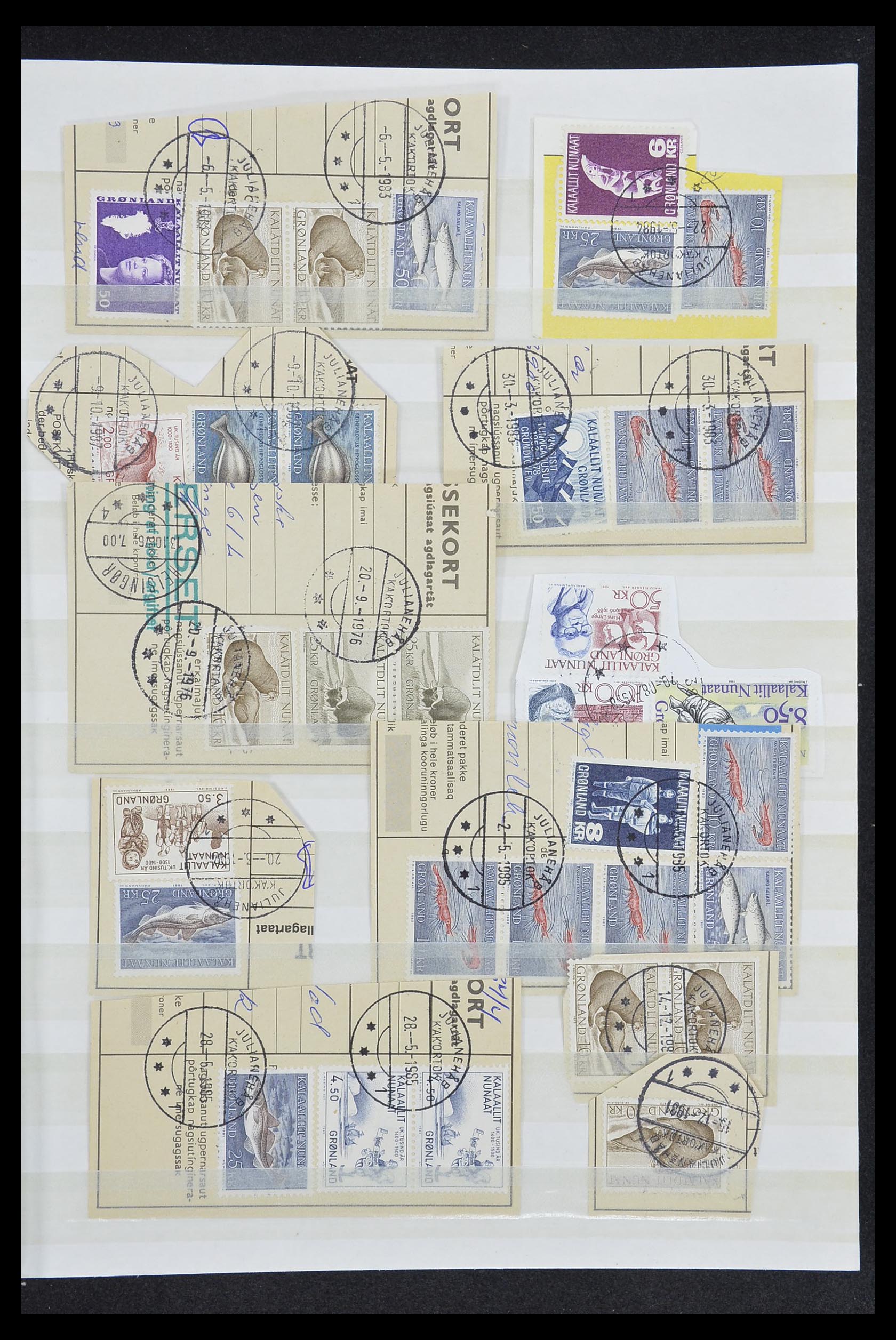 33554 099 - Postzegelverzameling 33554 Groenland stempels 1938-2000.