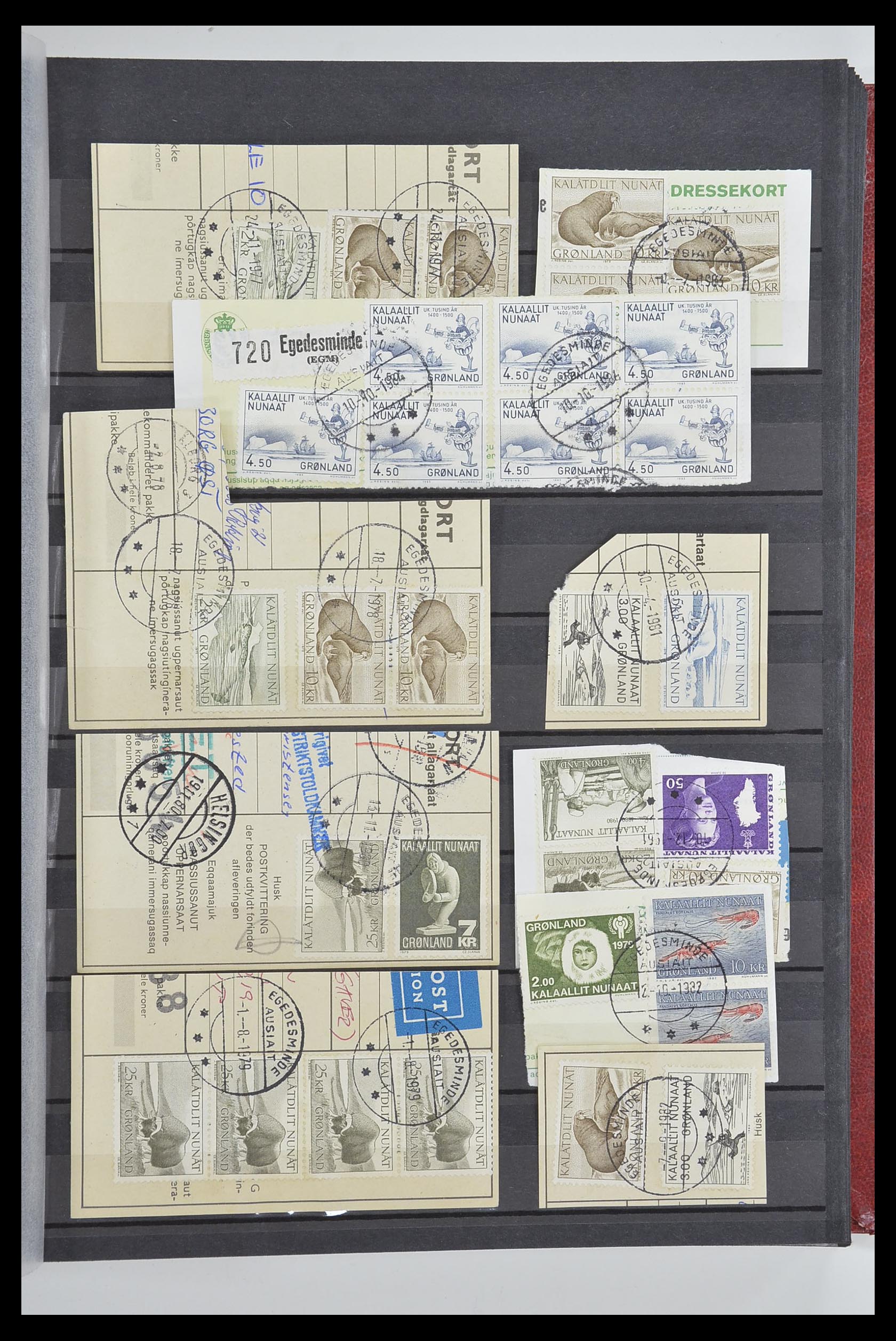 33554 125 - Postzegelverzameling 33554 Groenland stempels 1938-2000.