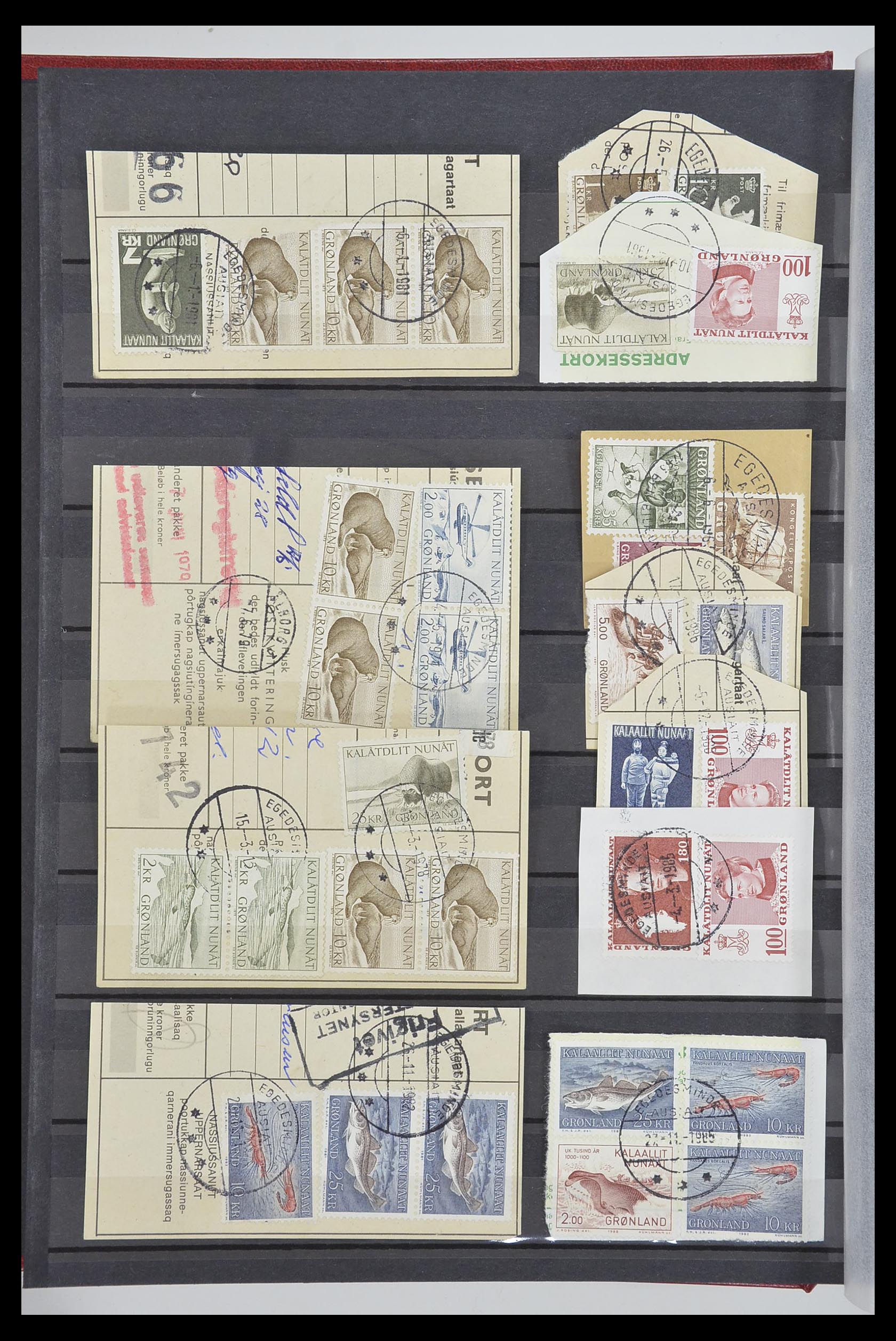33554 126 - Postzegelverzameling 33554 Groenland stempels 1938-2000.