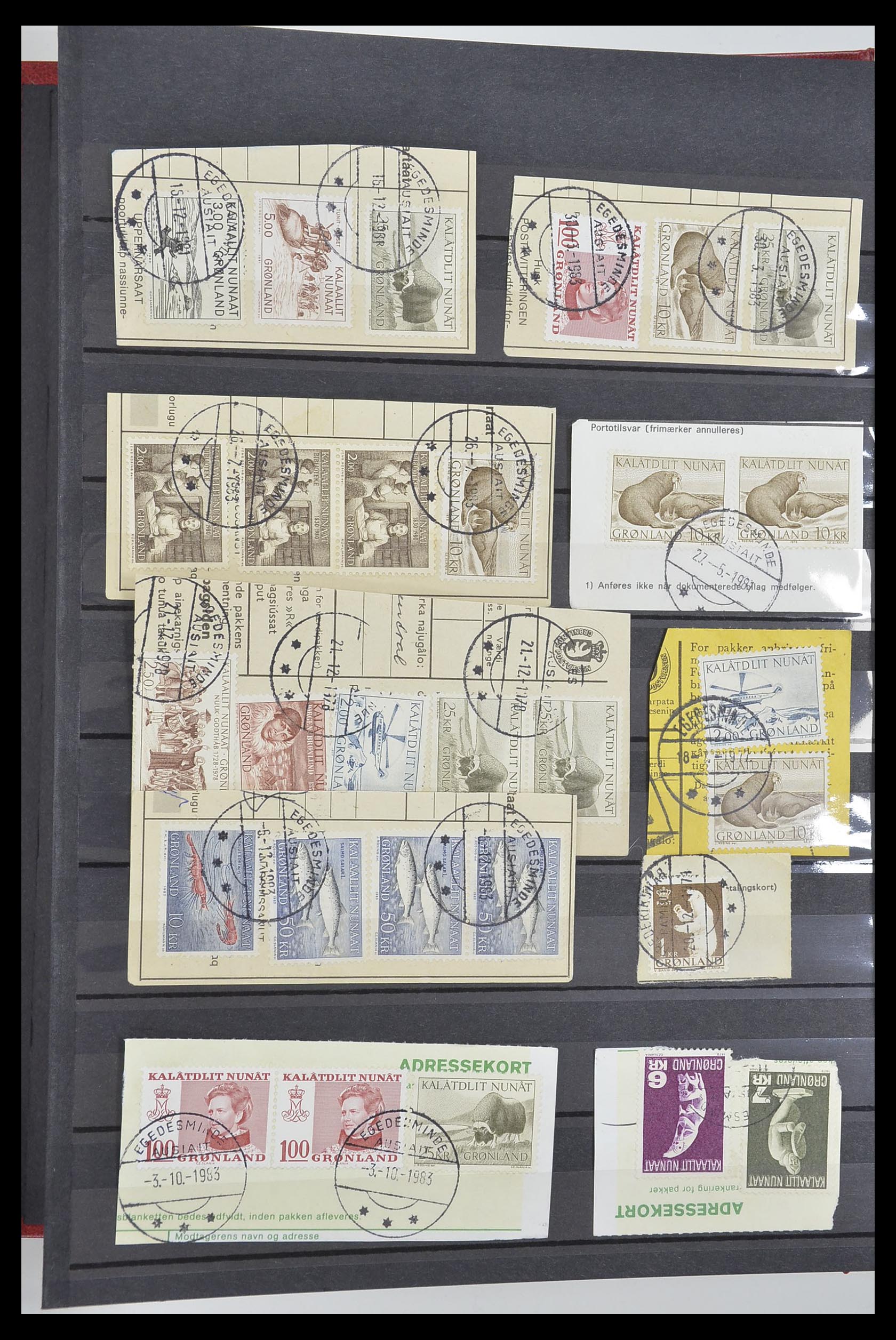 33554 128 - Postzegelverzameling 33554 Groenland stempels 1938-2000.