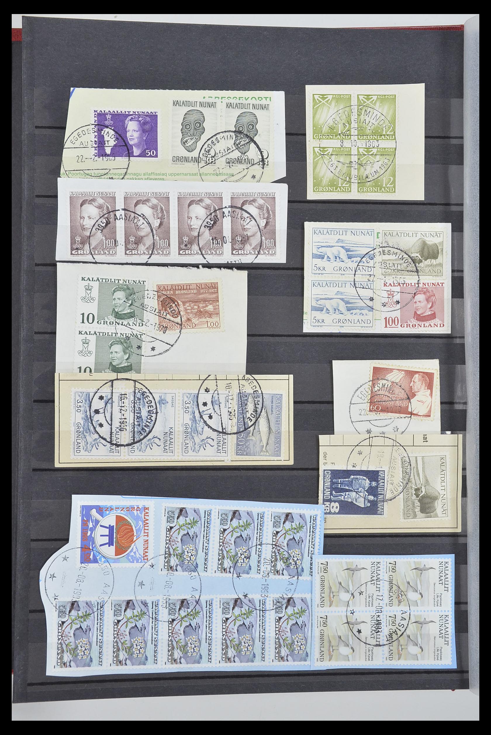 33554 130 - Postzegelverzameling 33554 Groenland stempels 1938-2000.