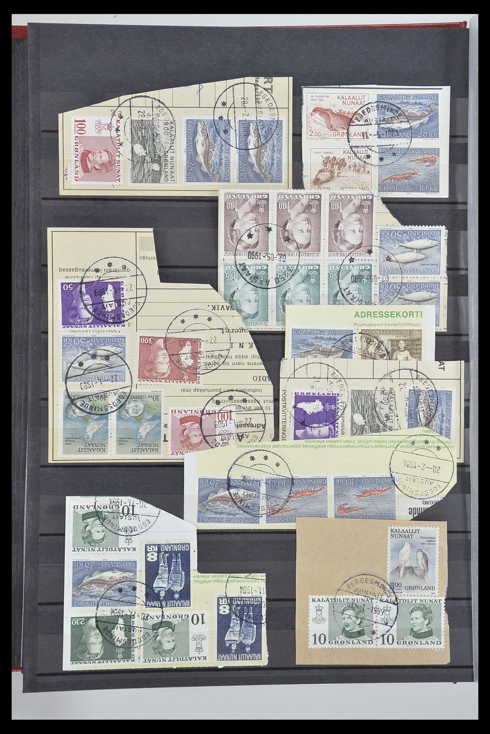 33554 132 - Postzegelverzameling 33554 Groenland stempels 1938-2000.